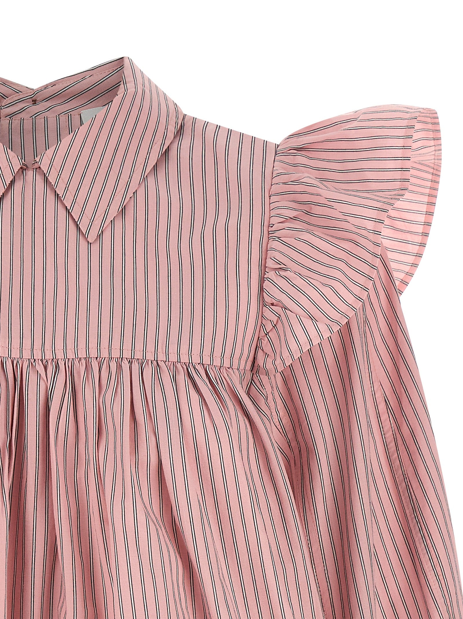 Ganni Mehrfarbige Bio-Baumwollbluse