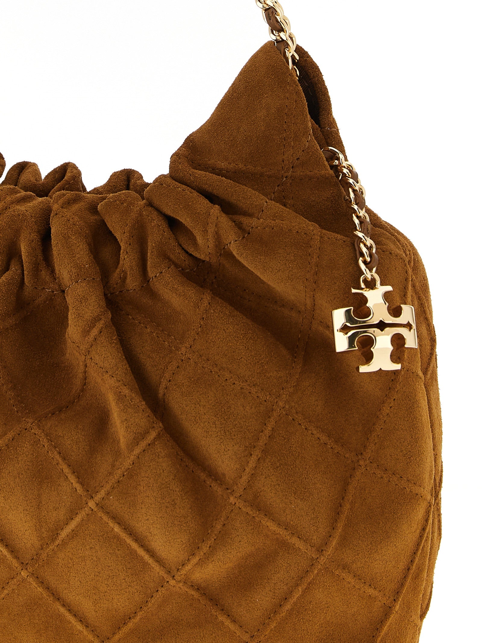 Tory Burch Braune Kalbsleder-Handtasche