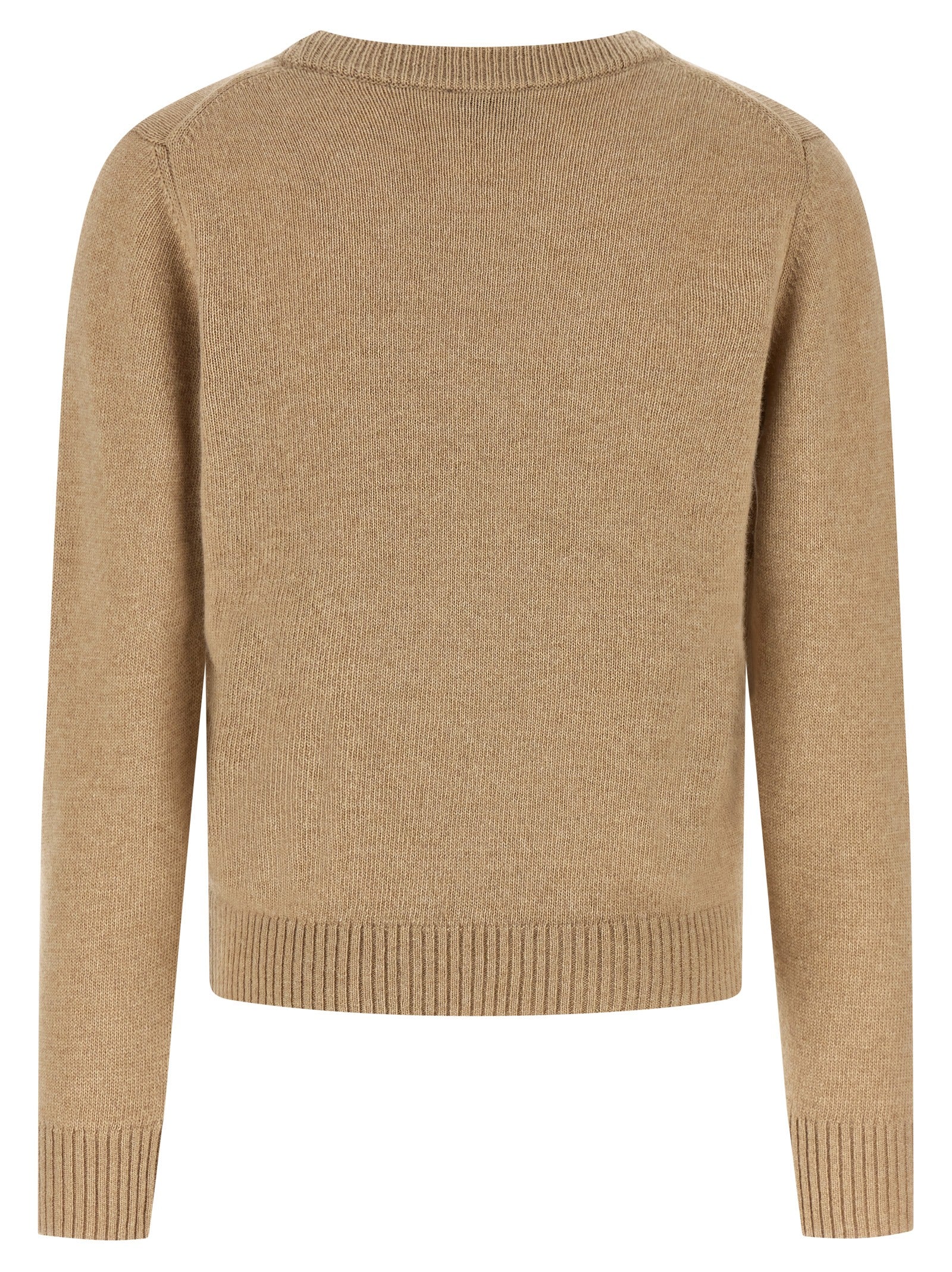 Ganni Beige Wollstrickjacke