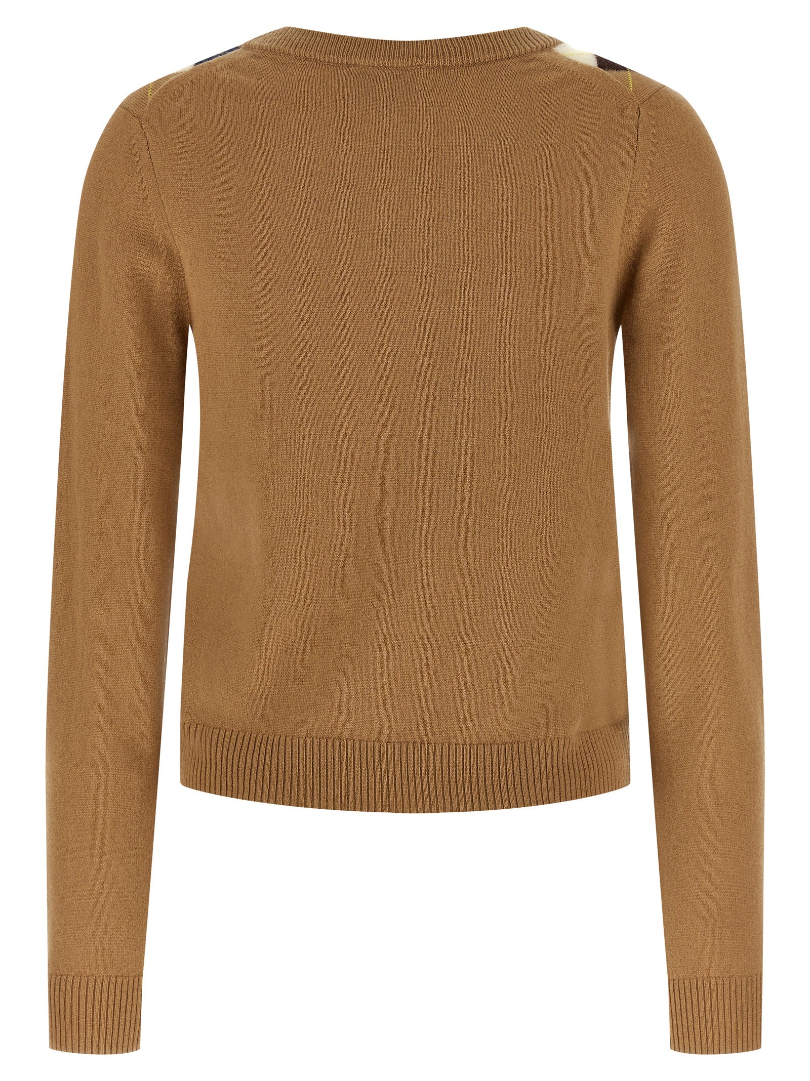 Ganni Beige Wollstrickjacke