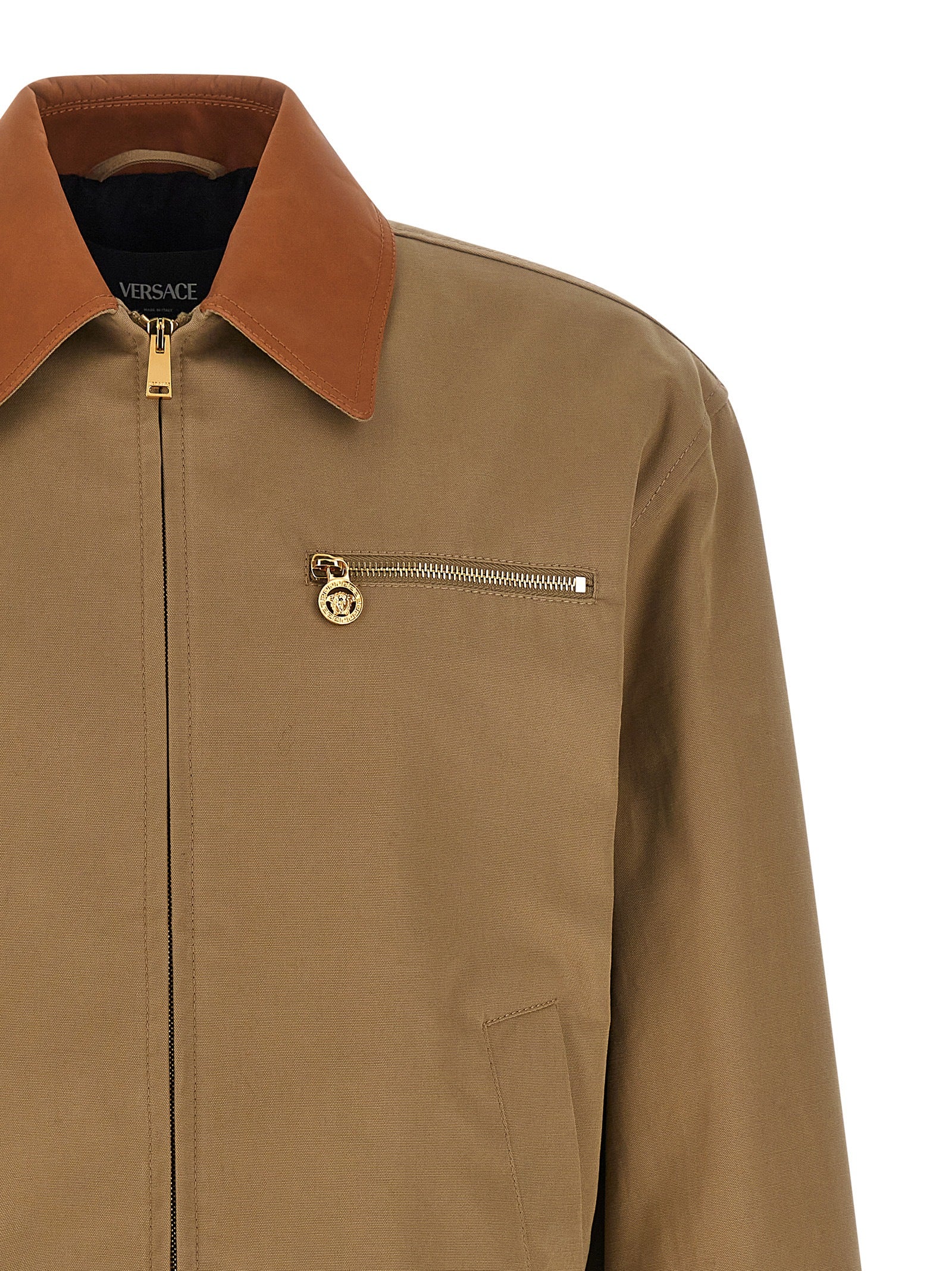 Versace Beige Baumwolljacke