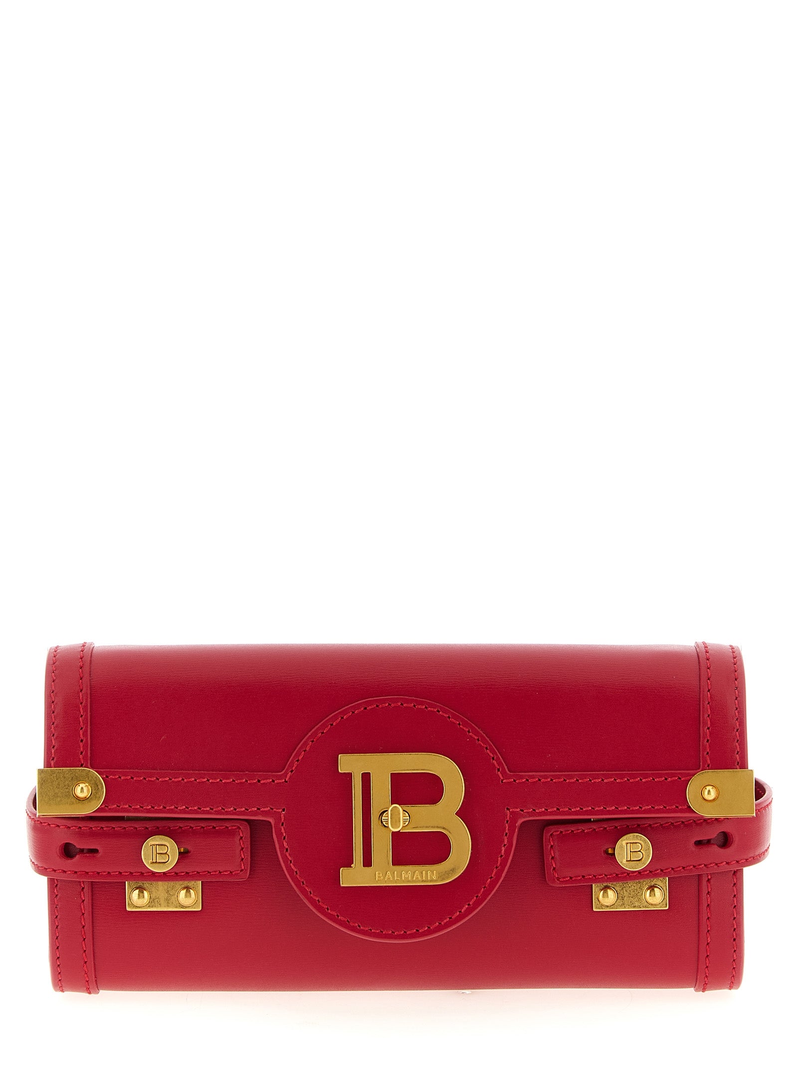 Balmain Fuchsia Kalbsleder Clutch Bag