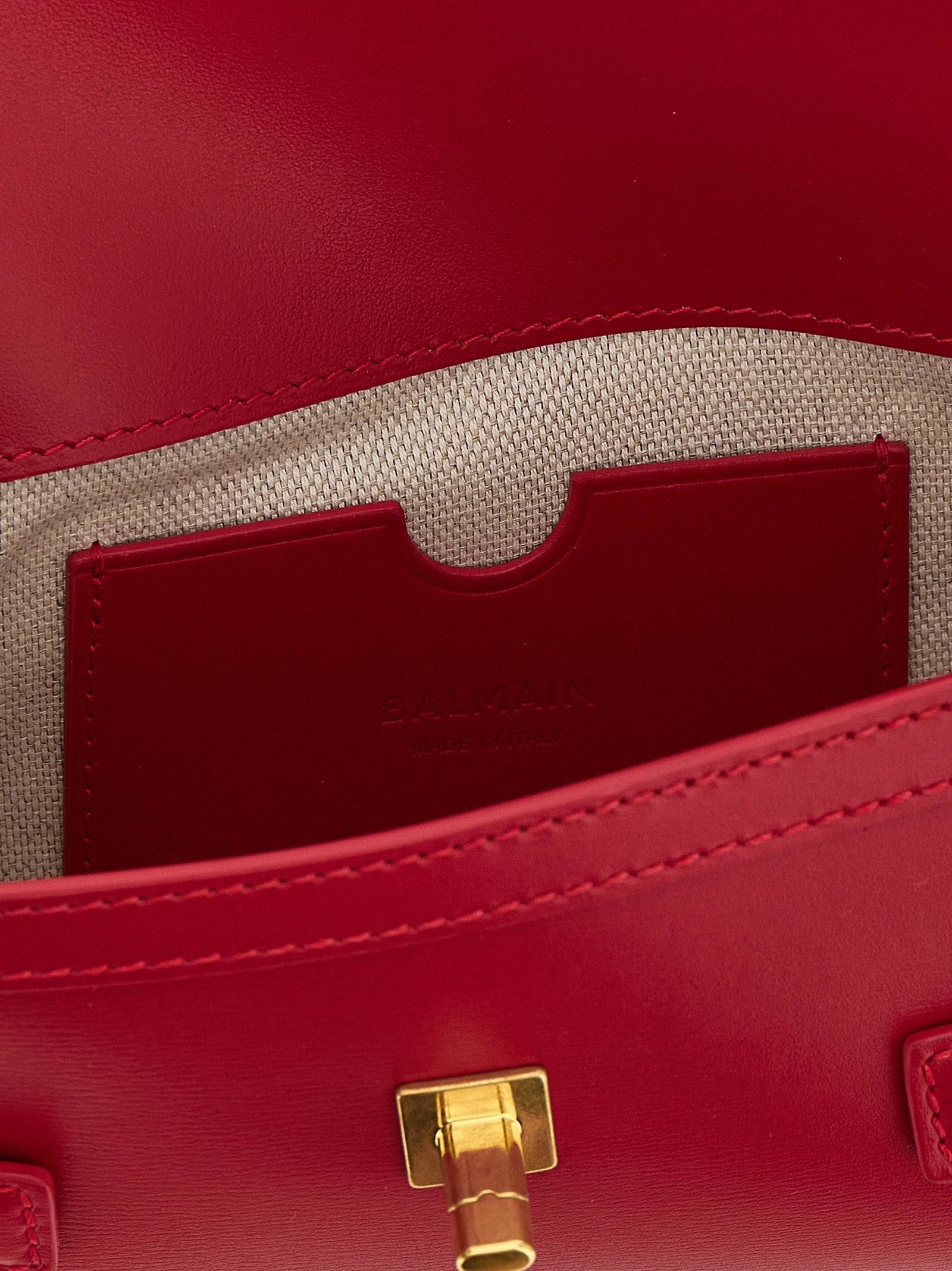 Balmain Fuchsia Kalbsleder Clutch Bag