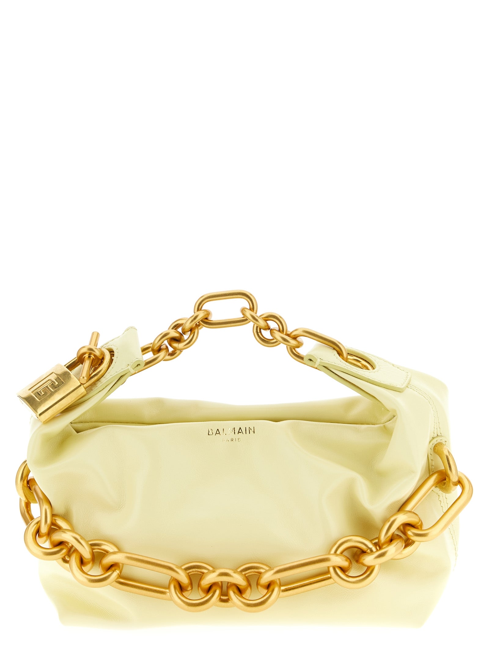 Balmain Zweifarbige Kalbsleder-Handtasche