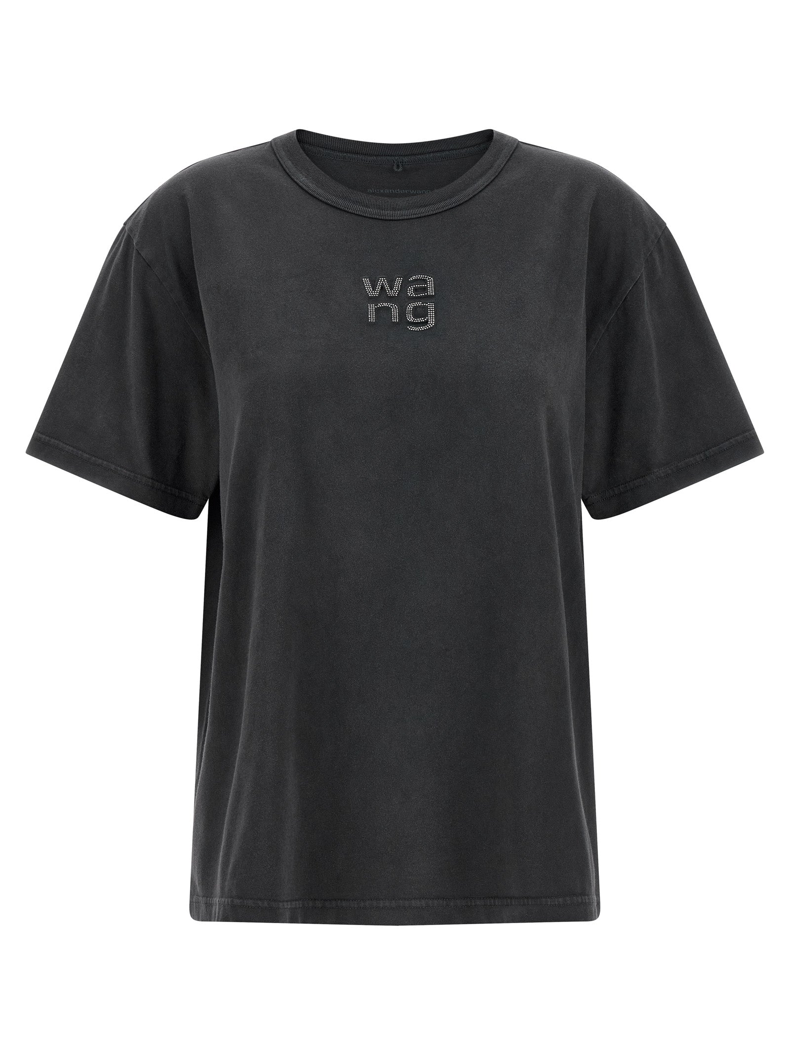T BY ALEXANDER WANG Schwarzes Baumwoll-T-Shirt