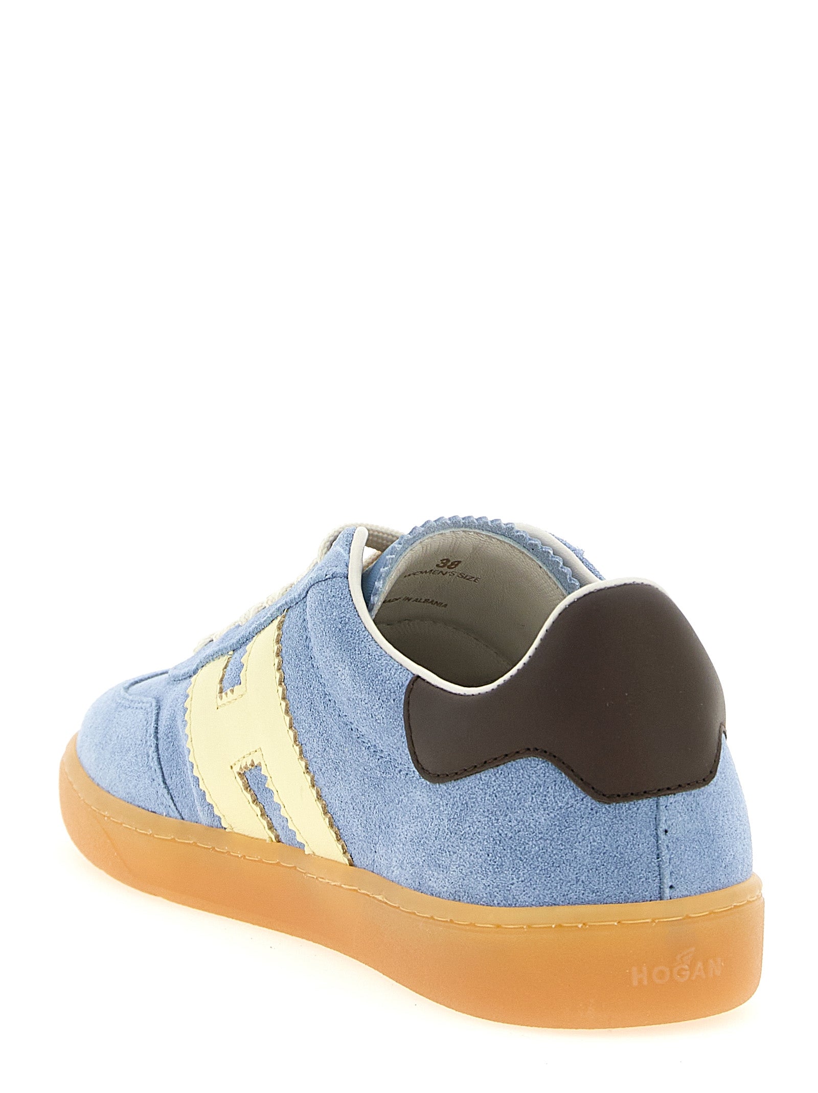 Hogan Blaue Kalbsleder Low-Top-Sneaker