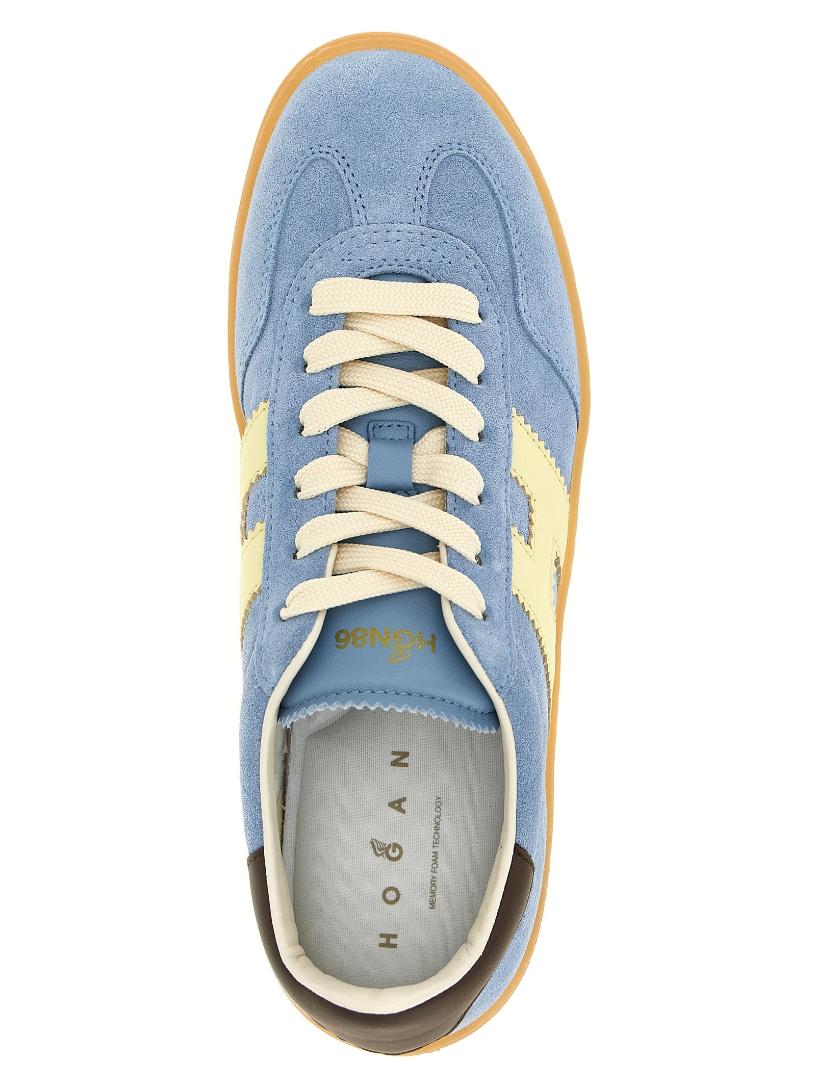 Hogan Blaue Kalbsleder Low-Top-Sneaker
