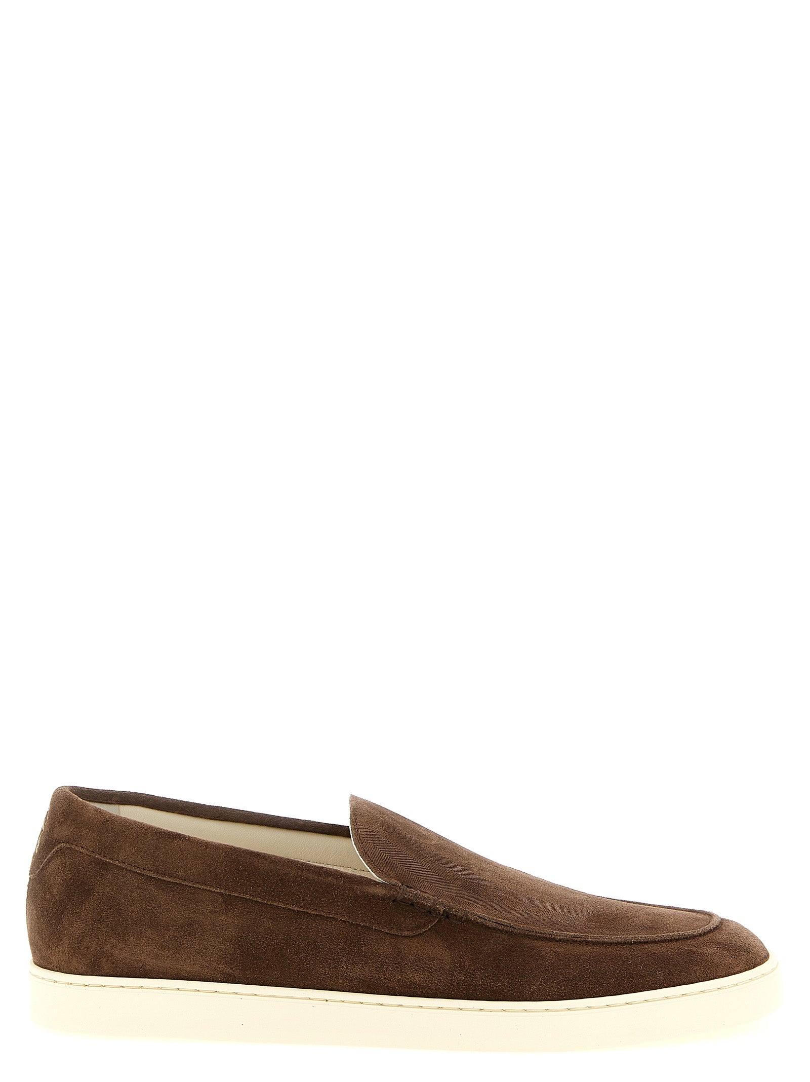 Brunello Cucinelli Braune Kalbsleder-Slipper