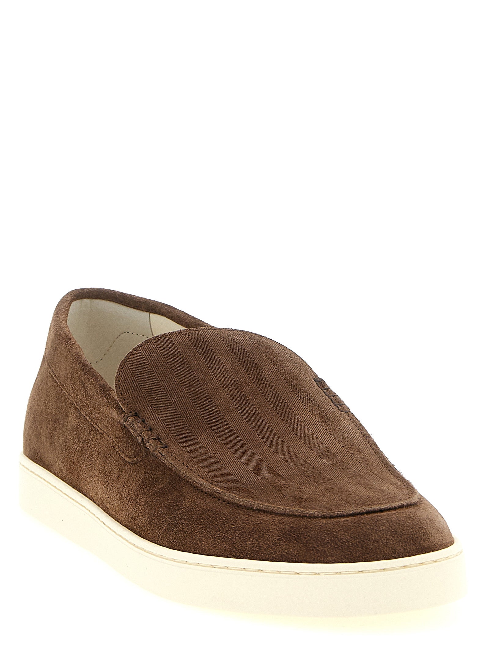 Brunello Cucinelli Braune Kalbsleder-Slipper