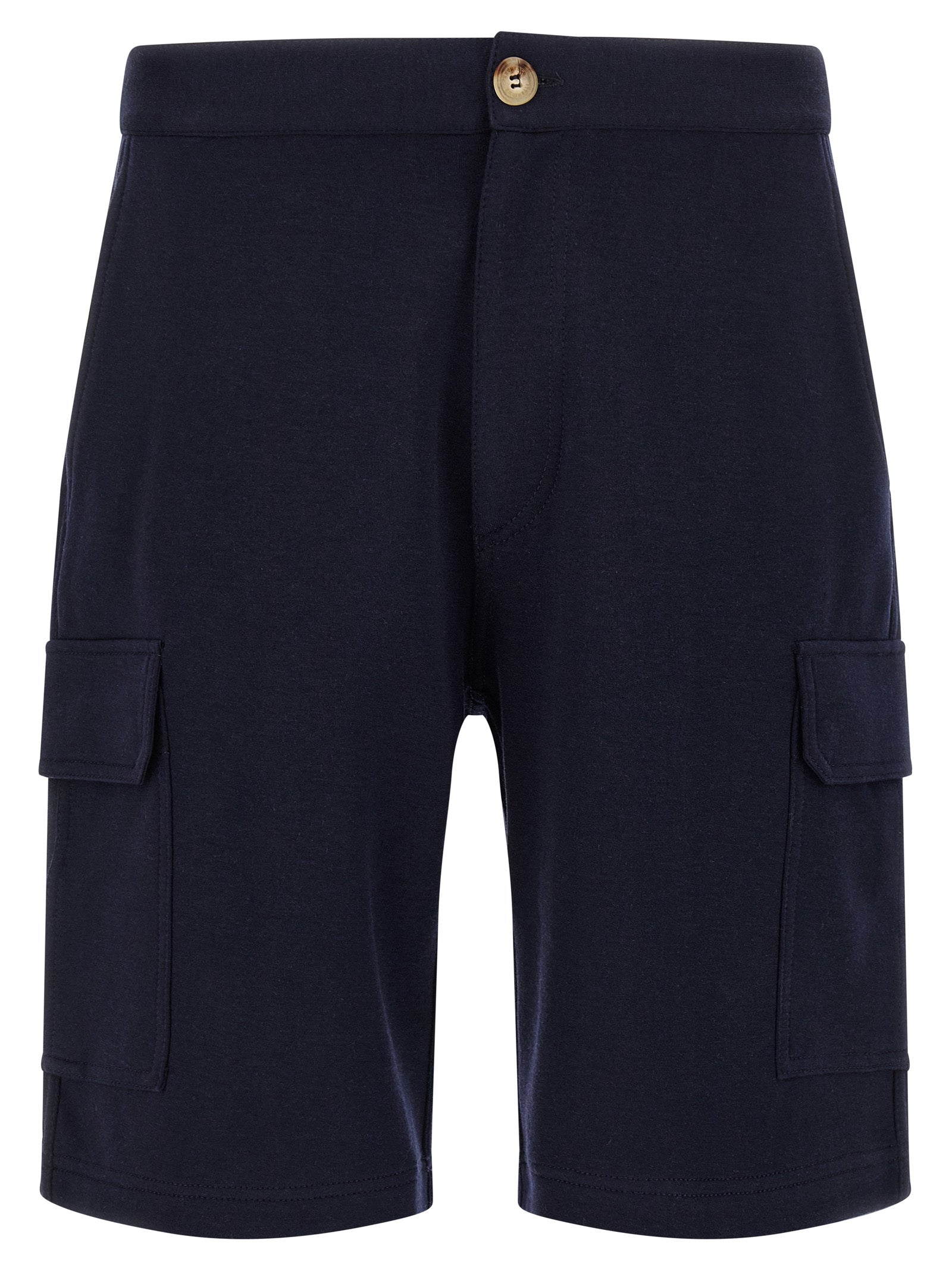 Brunello Cucinelli Blaue Baumwoll-Bermudashorts
