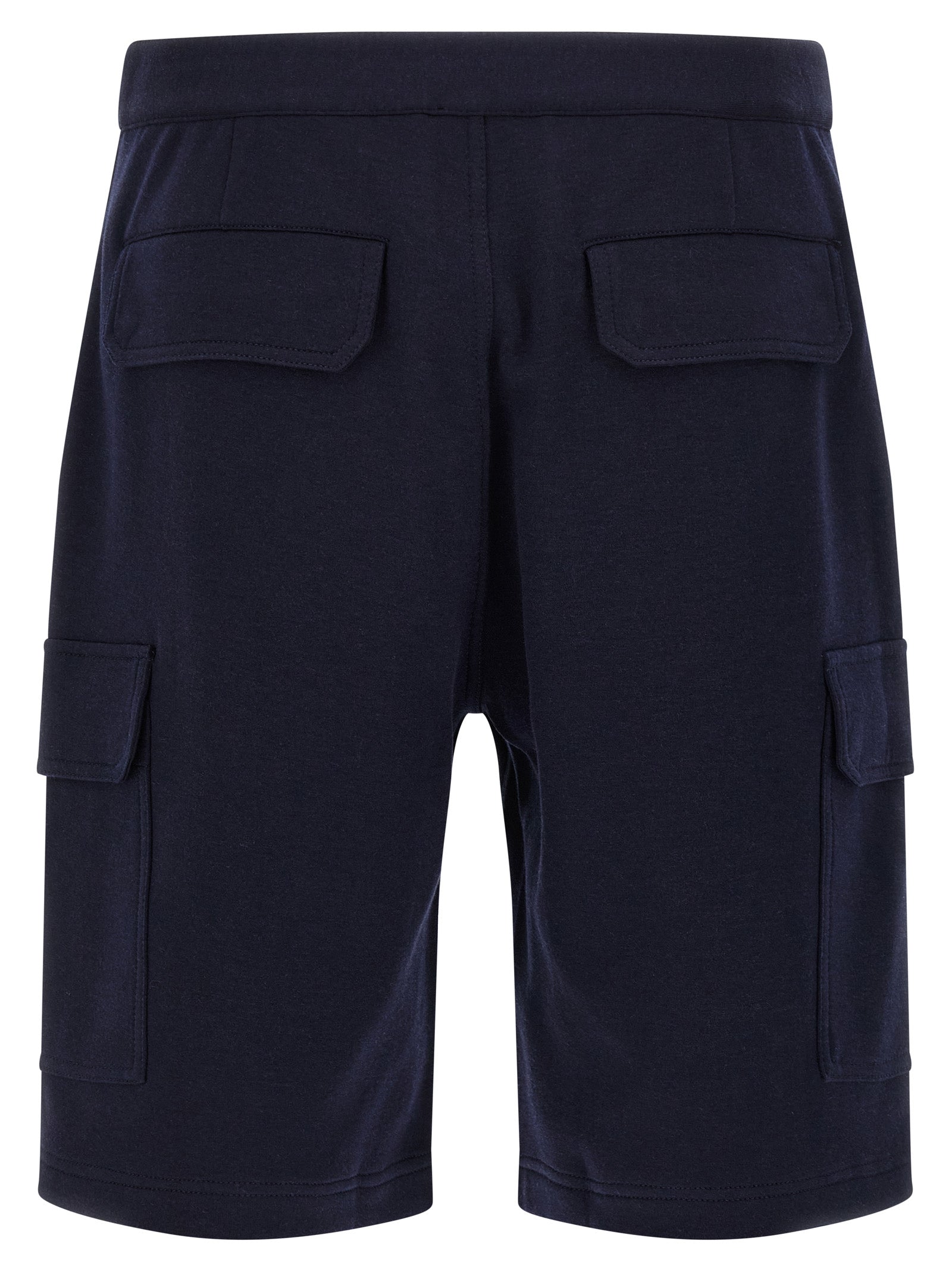 Brunello Cucinelli Blaue Baumwoll-Bermudashorts