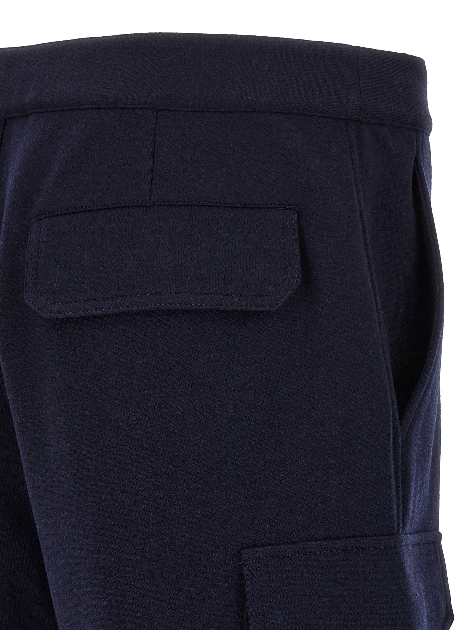 Brunello Cucinelli Blaue Baumwoll-Bermudashorts