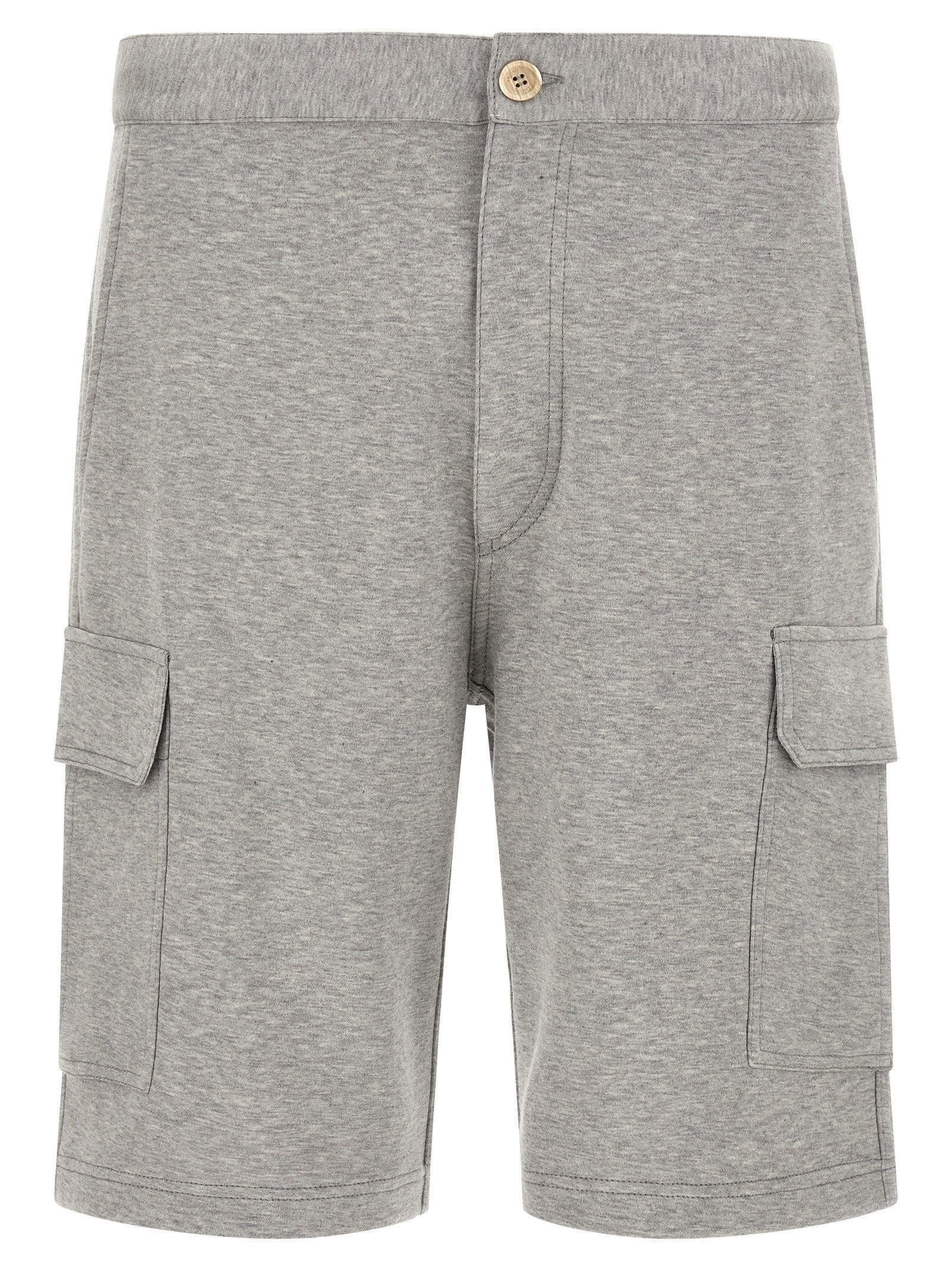 Brunello Cucinelli Graue Cargoshorts aus Baumwolle