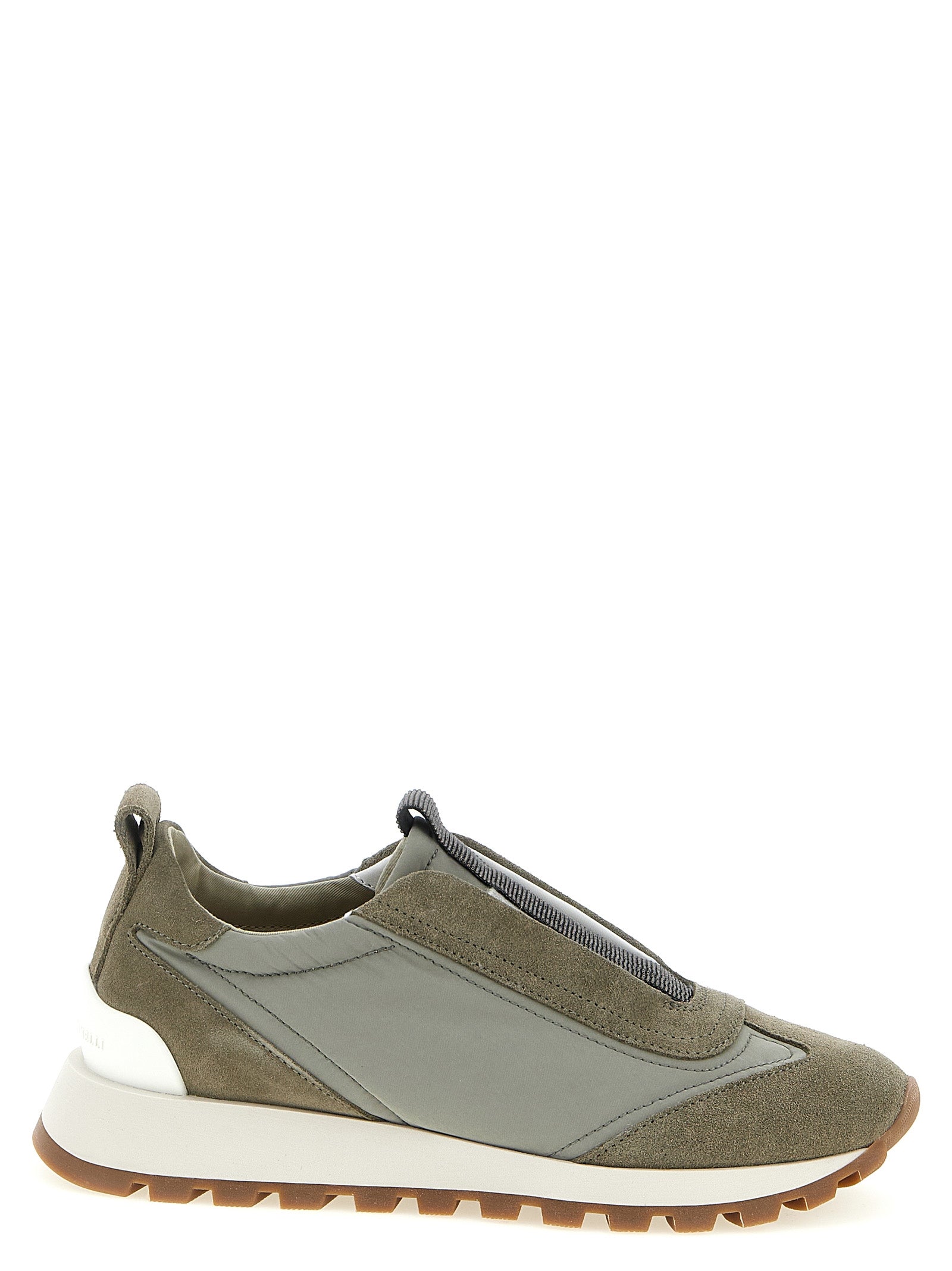 Brunello Cucinelli Athletik-Sneaker aus Polyester in Bicolor