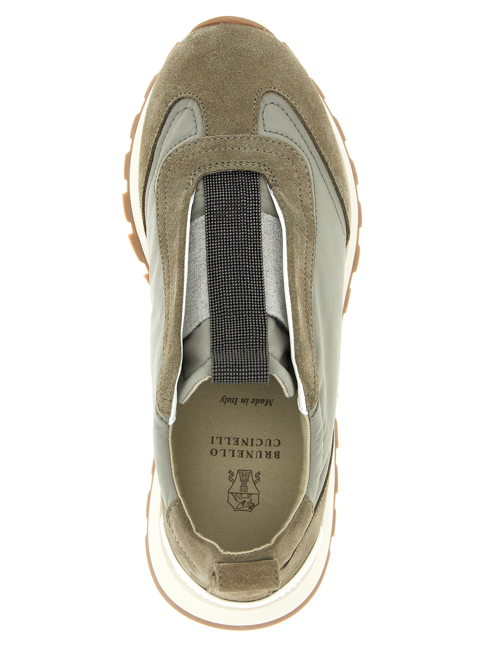 Brunello Cucinelli Athletik-Sneaker aus Polyester in Bicolor