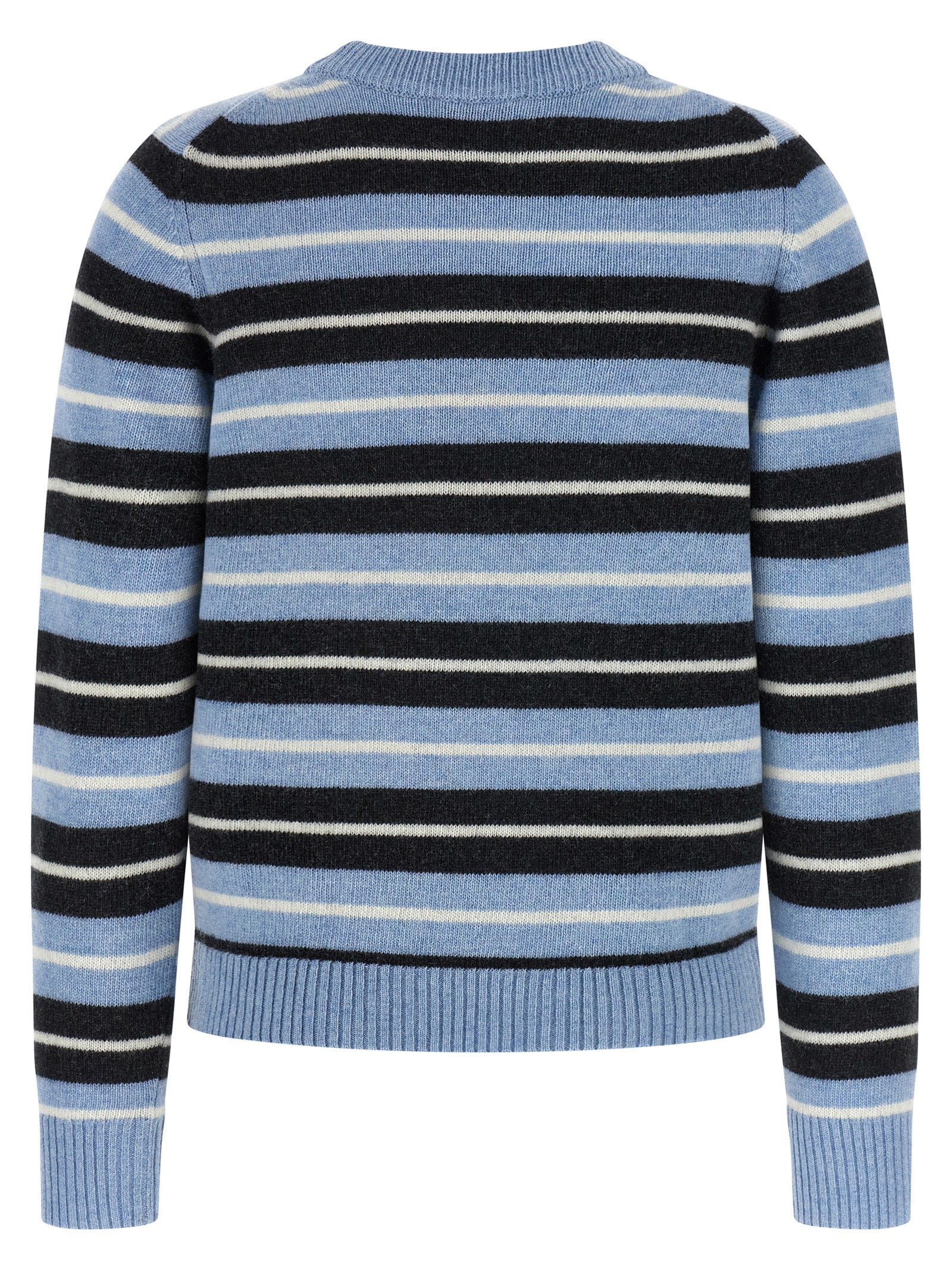 Ganni Blauer Wollcardigan