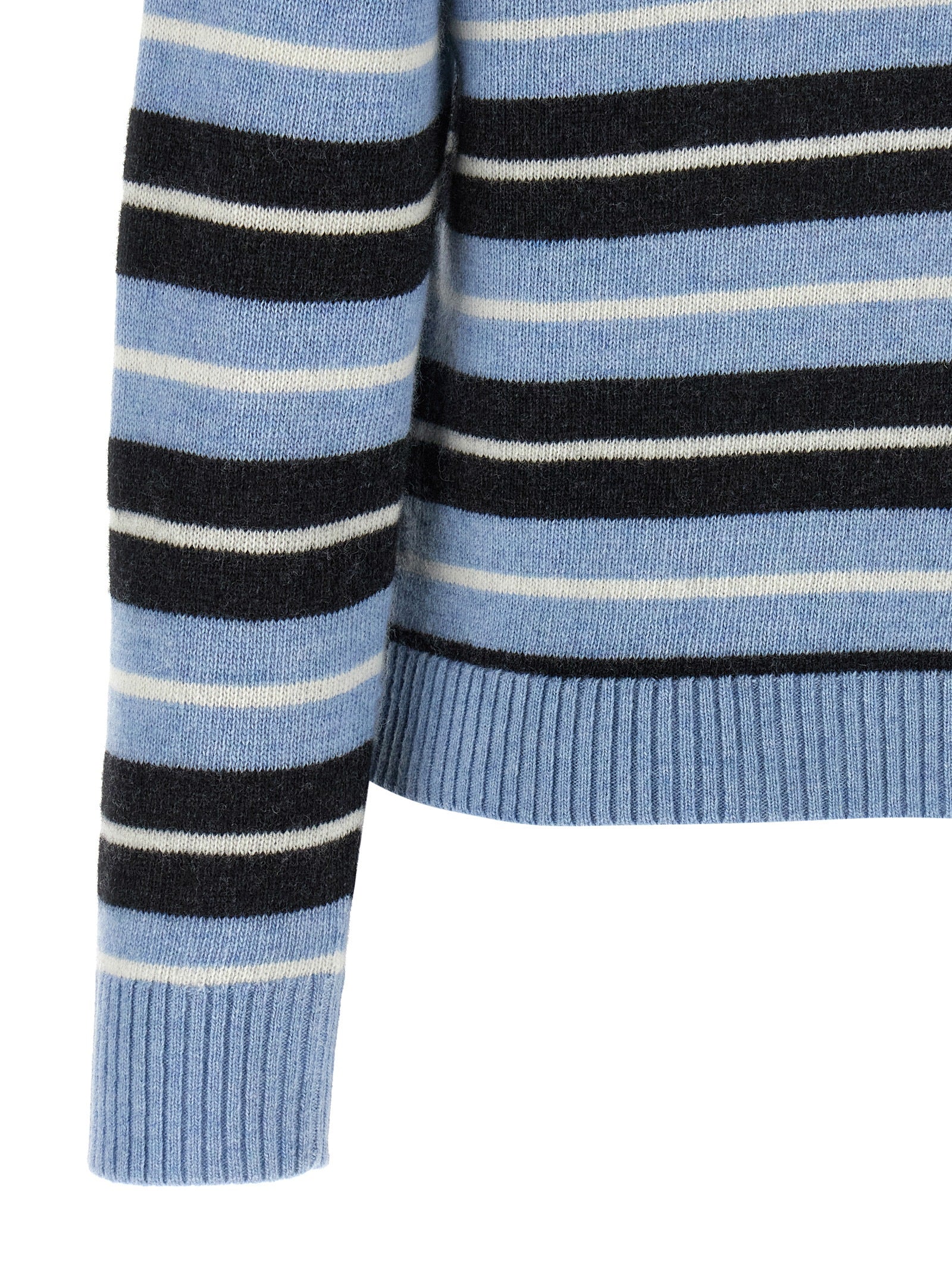 Ganni Blauer Wollcardigan