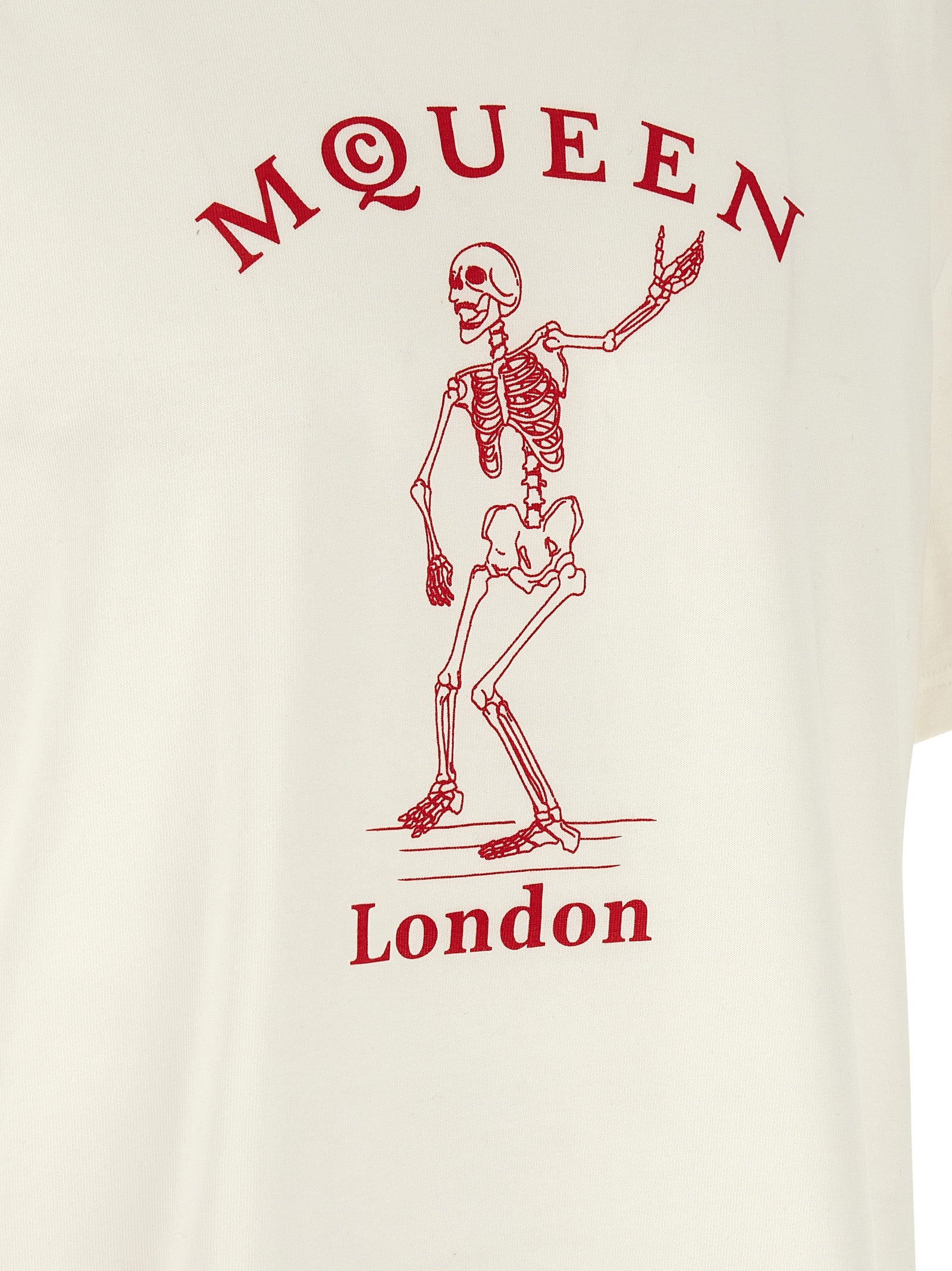 Alexander McQueen Mehrfarbiges Baumwoll-T-Shirt