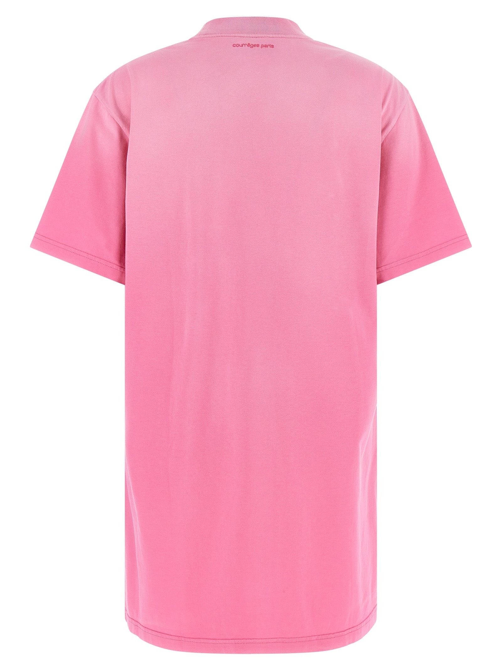 Courrèges Kurzes Kleid aus mehrfarbiger Baumwolle