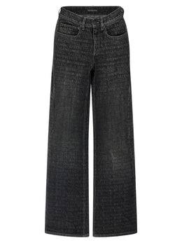 Balenciaga Schwarze Baumwoll-Schlagjeans
