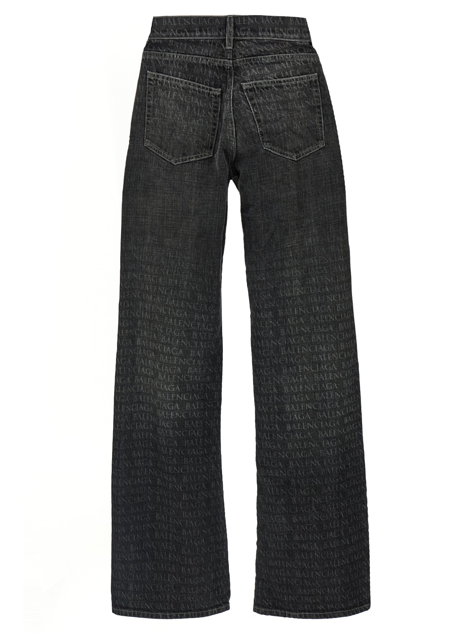 Balenciaga Schwarze Baumwoll-Schlagjeans