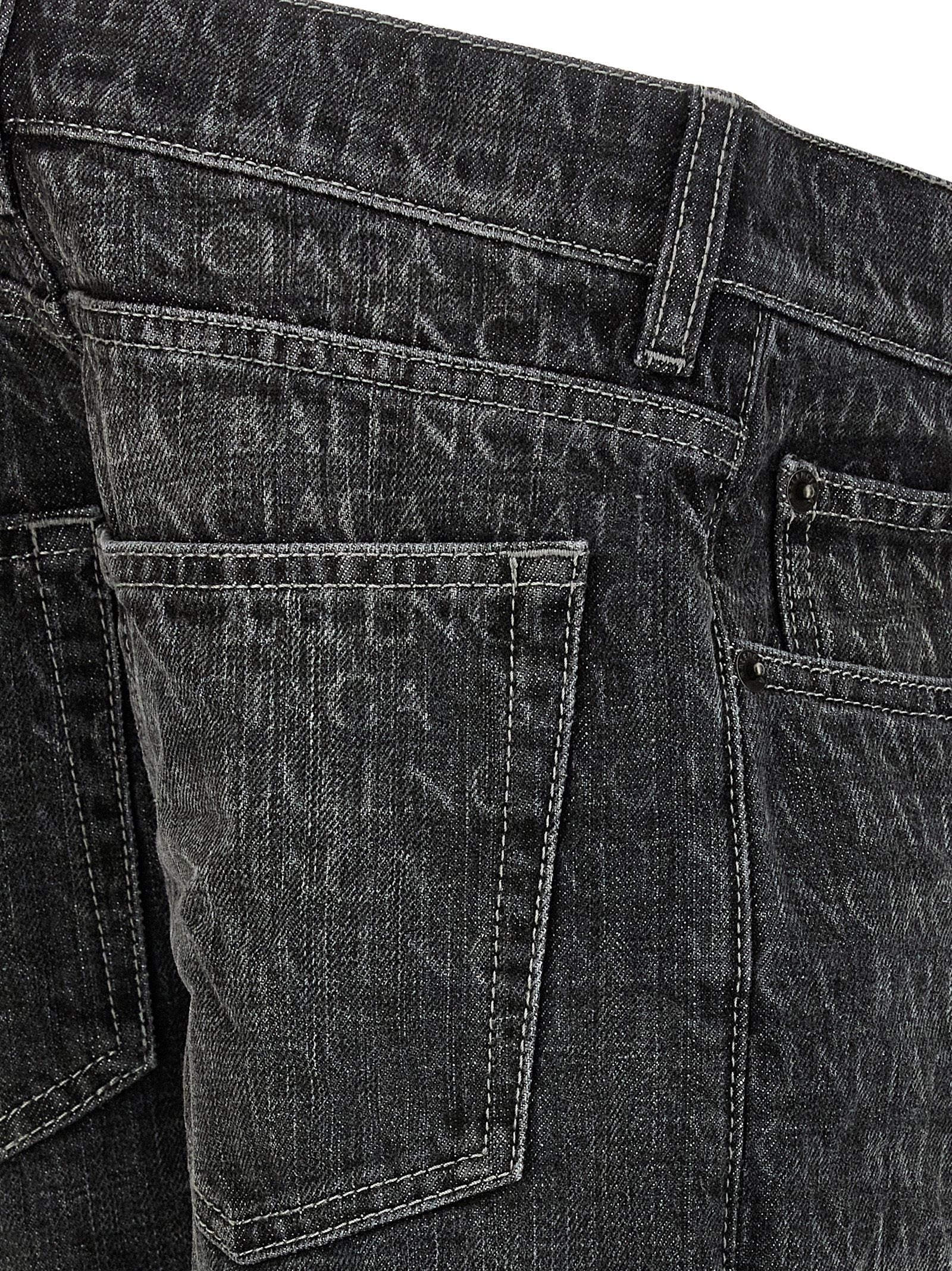 Balenciaga Schwarze Baumwoll-Schlagjeans