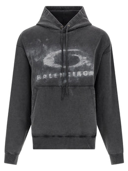 Balenciaga Zweifarbiger Baumwollpullover