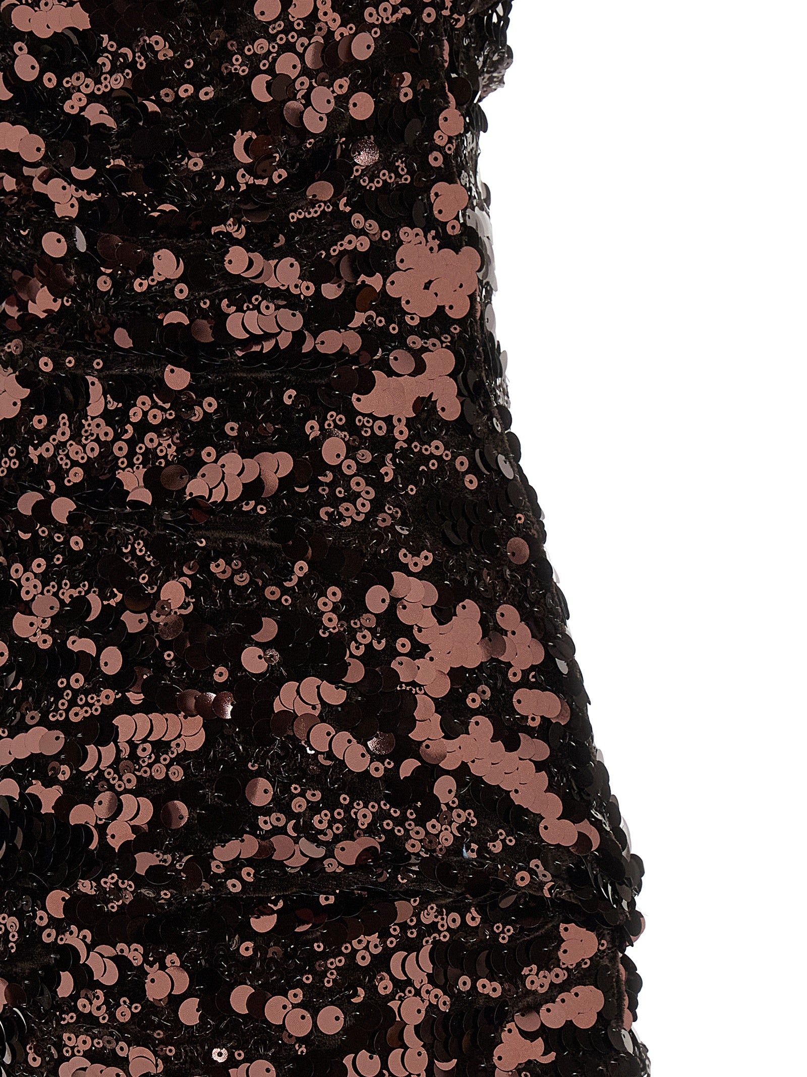 Ganni Kurzes Braunes Kleid Aus Polyester