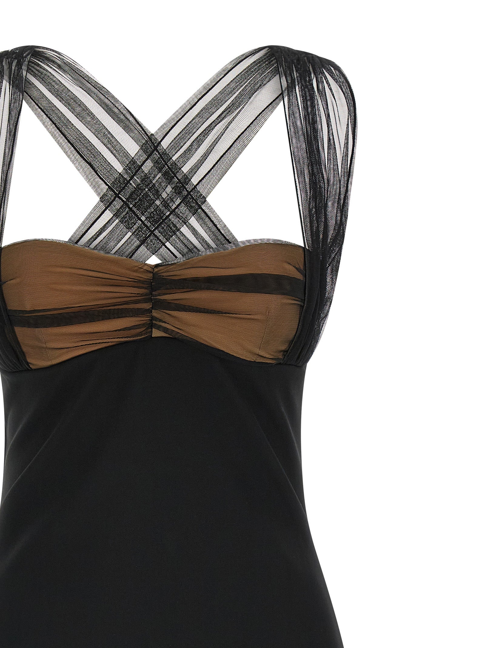 Nensi Dojaka Schwarzes Viskose-Kurzkleid