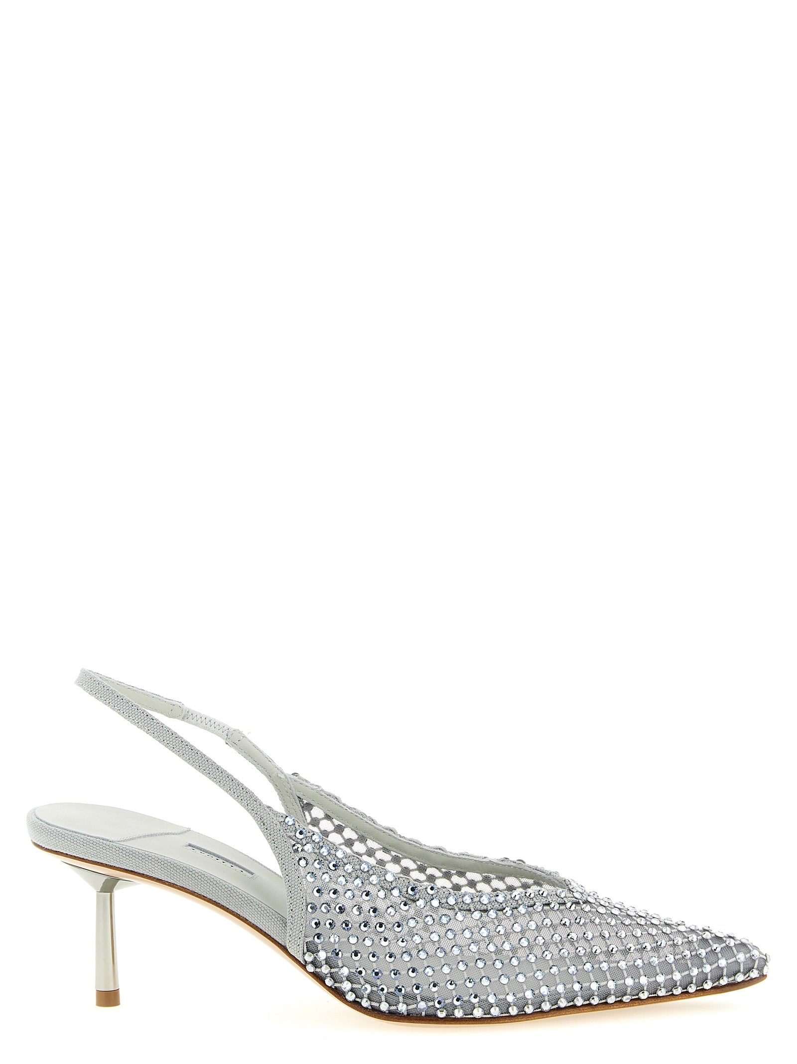 LE SILLA Graue Pumps aus Polyester mit mittlerem Absatz