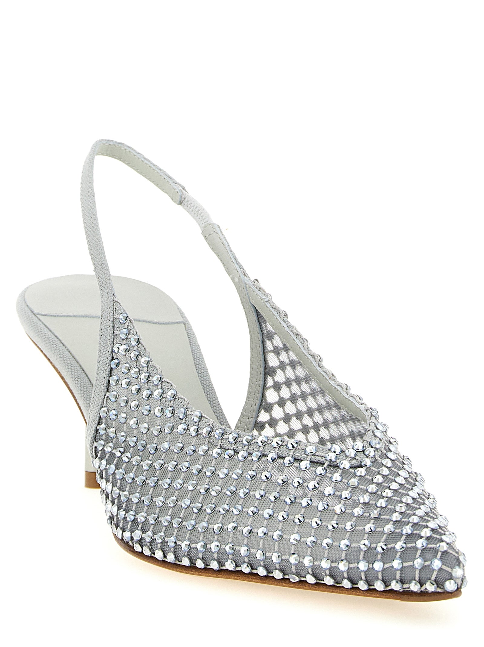 LE SILLA Graue Pumps aus Polyester mit mittlerem Absatz