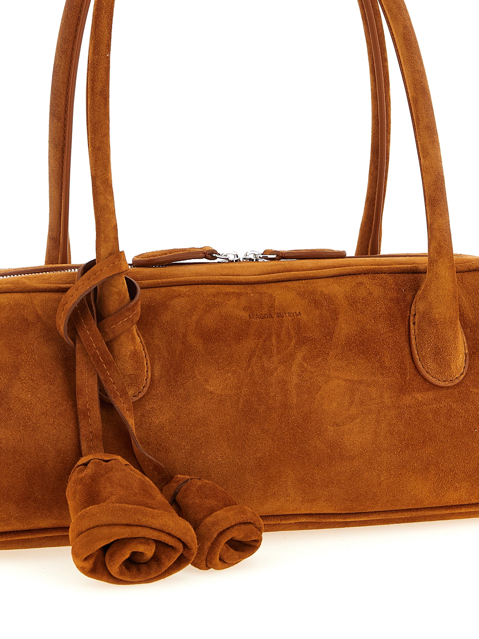 Magda Butrym Braunes Kalbsleder Damen Crossbody Tasche