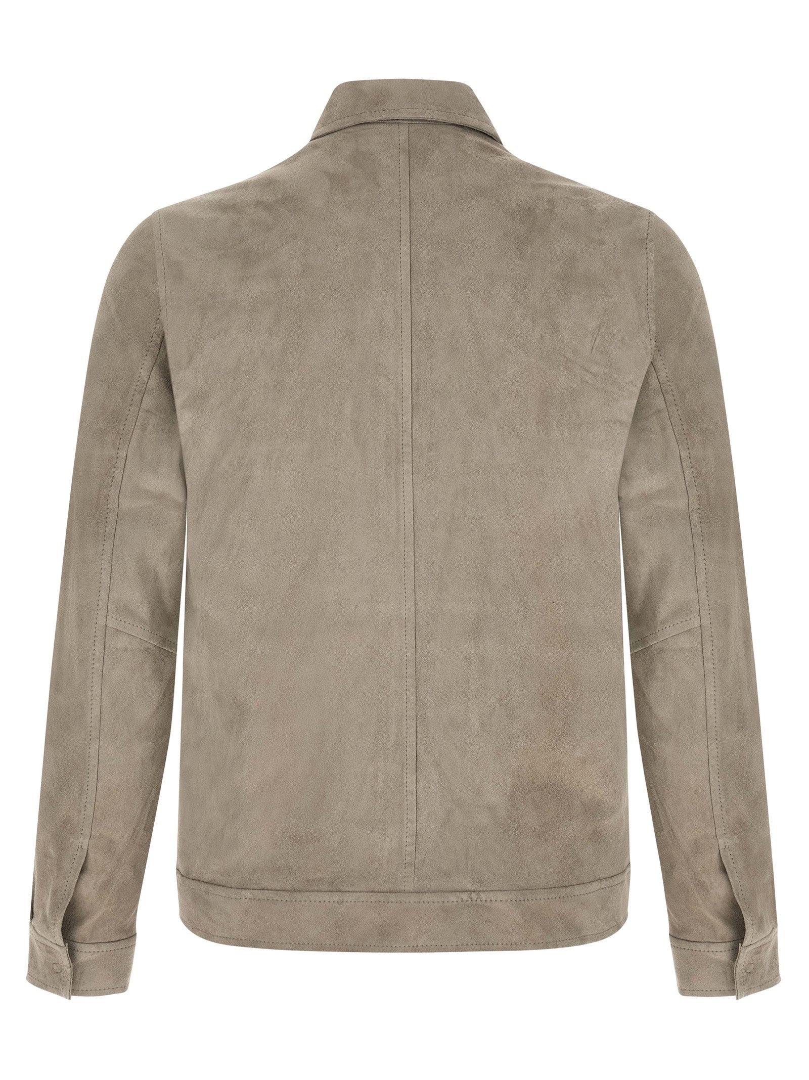 GIORGIO BRATO Graue Lammlederjacke