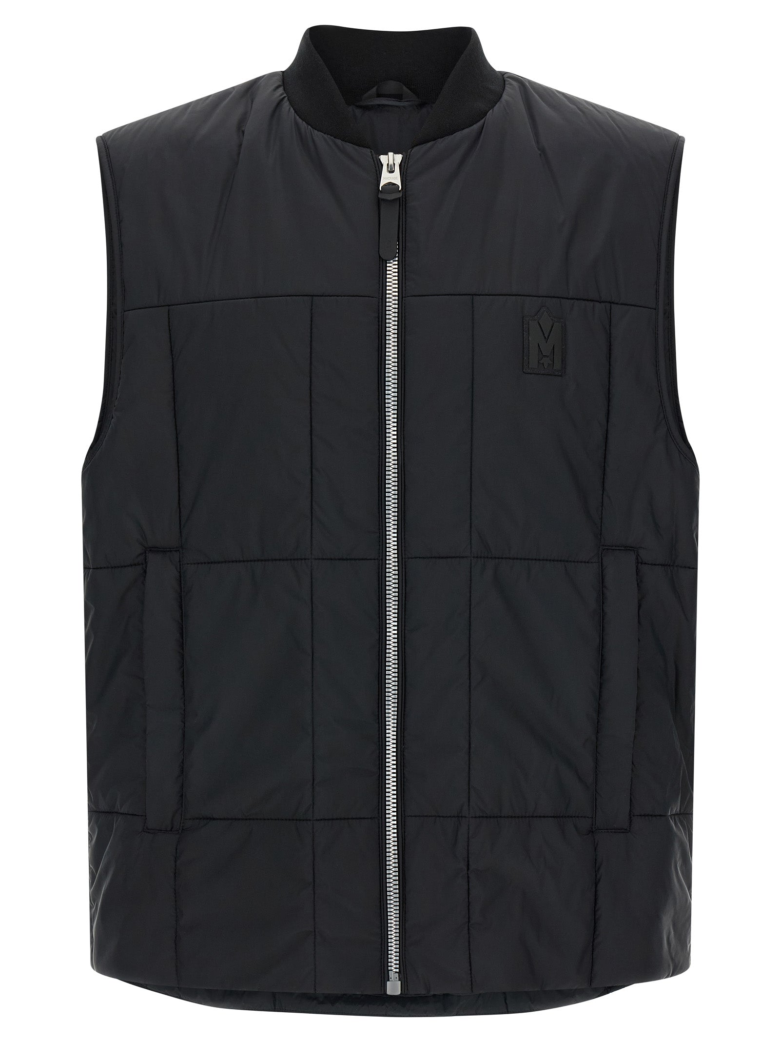 Mackage Schwarze ärmellose Nylon-Jacke