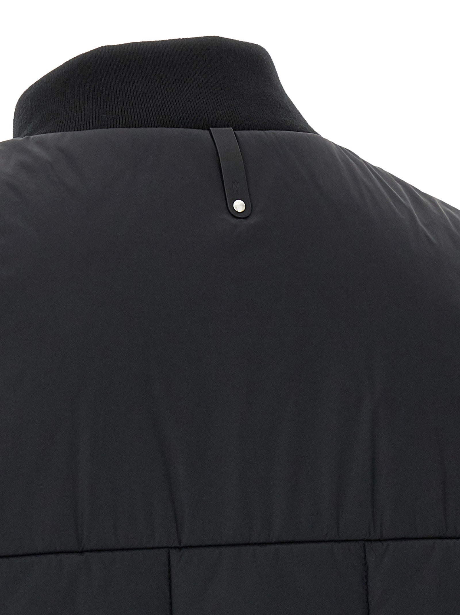 Mackage Schwarze ärmellose Nylon-Jacke