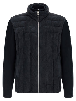 Mackage Blaue Jacke aus reiner Schurwolle in voller Länge