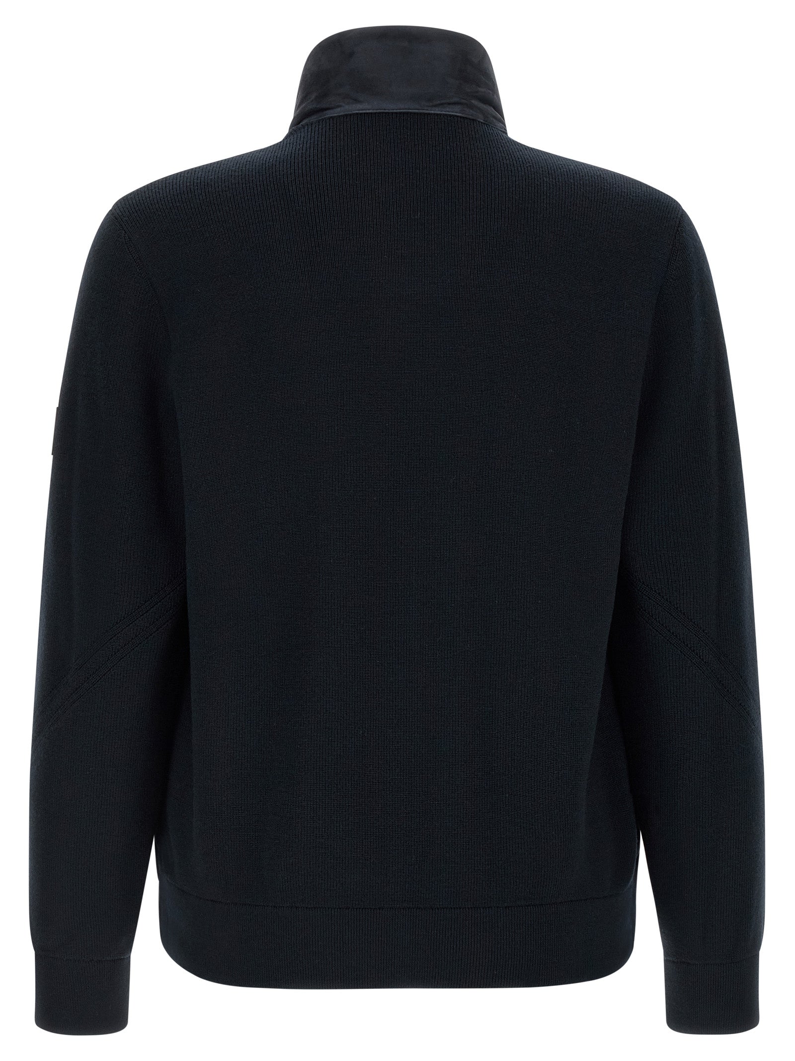 Mackage Blaue Jacke aus reiner Schurwolle in voller Länge