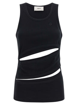 Coperni Schwarzes Bio-Baumwoll-Tanktop