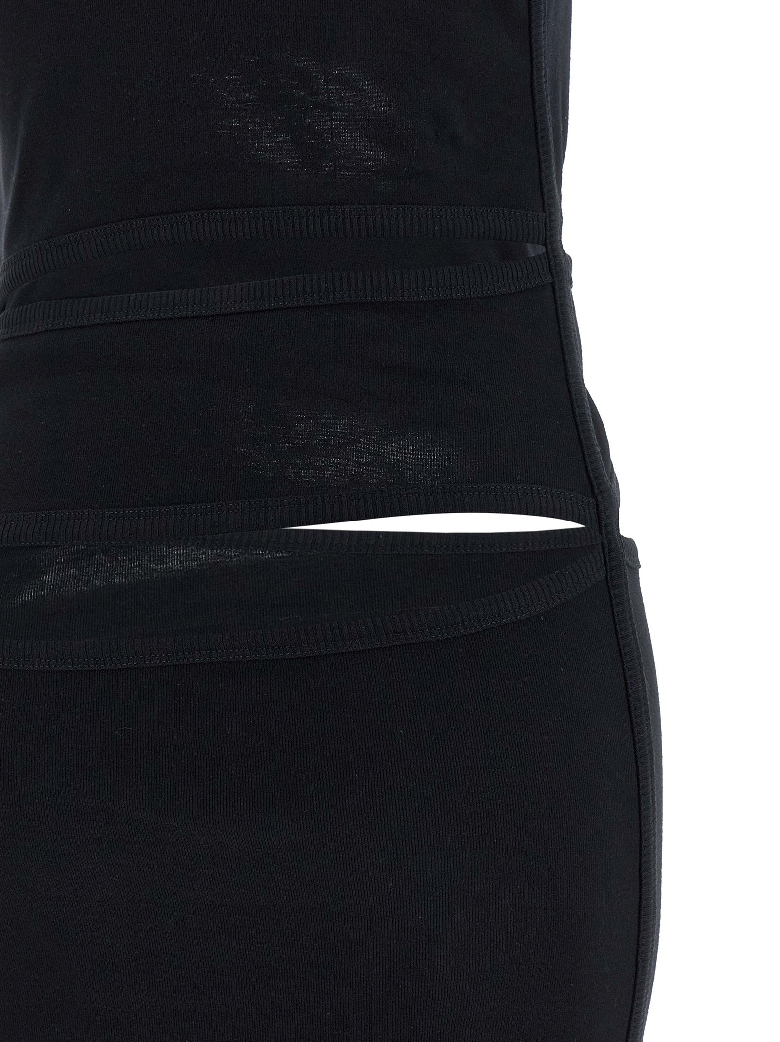 Coperni Schwarzes kurzes Kleid aus Bio-Baumwolle