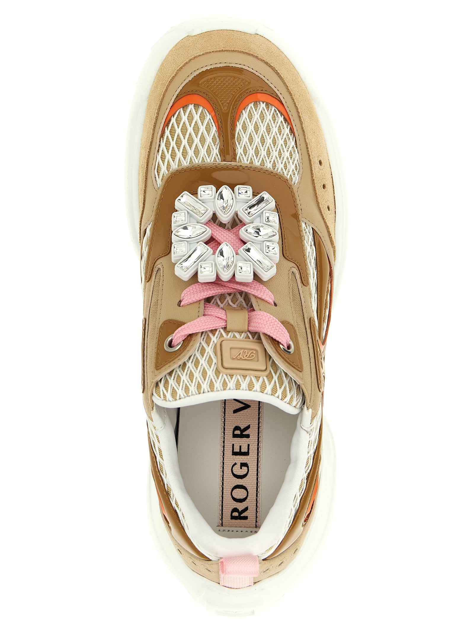 Roger Vivier Beige Kalbsleder Sneaker