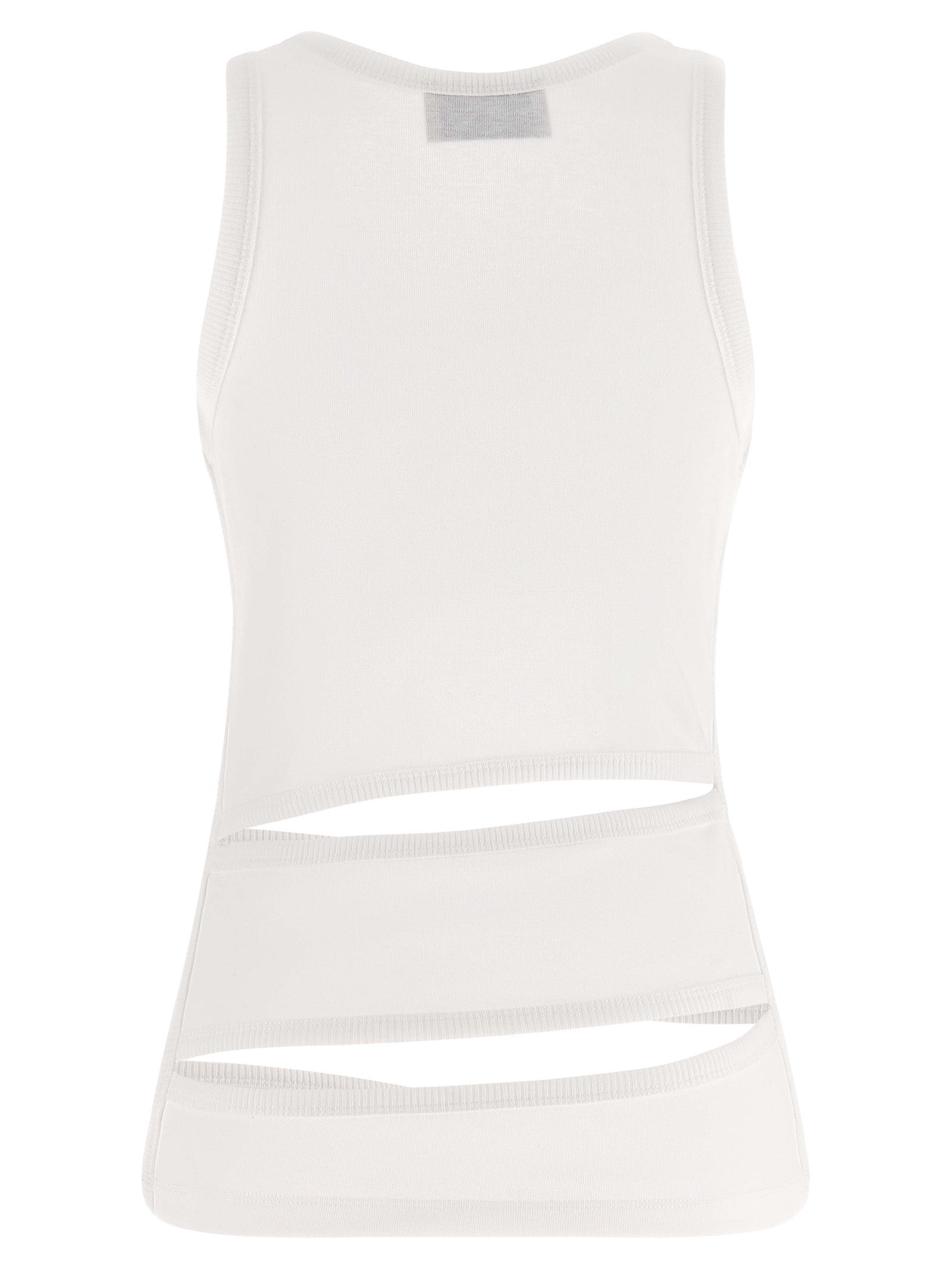 Coperni Weiße Bio-Baumwoll-Trägershirts