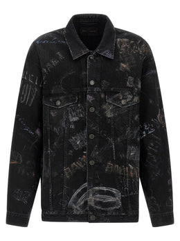 Balenciaga Schwarze Baumwoll-Denimjacke