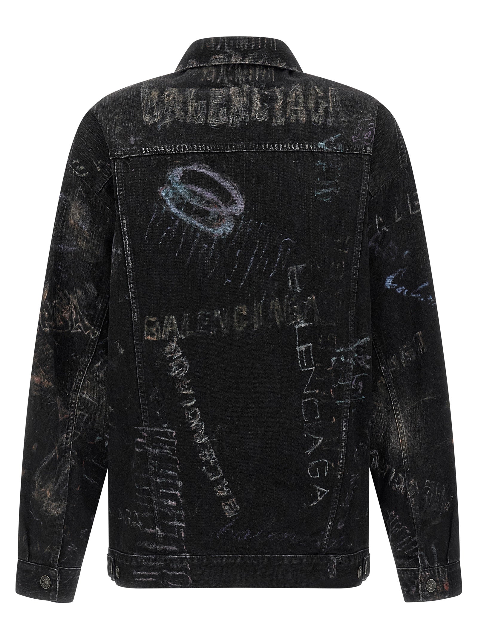 Balenciaga Schwarze Baumwoll-Denimjacke