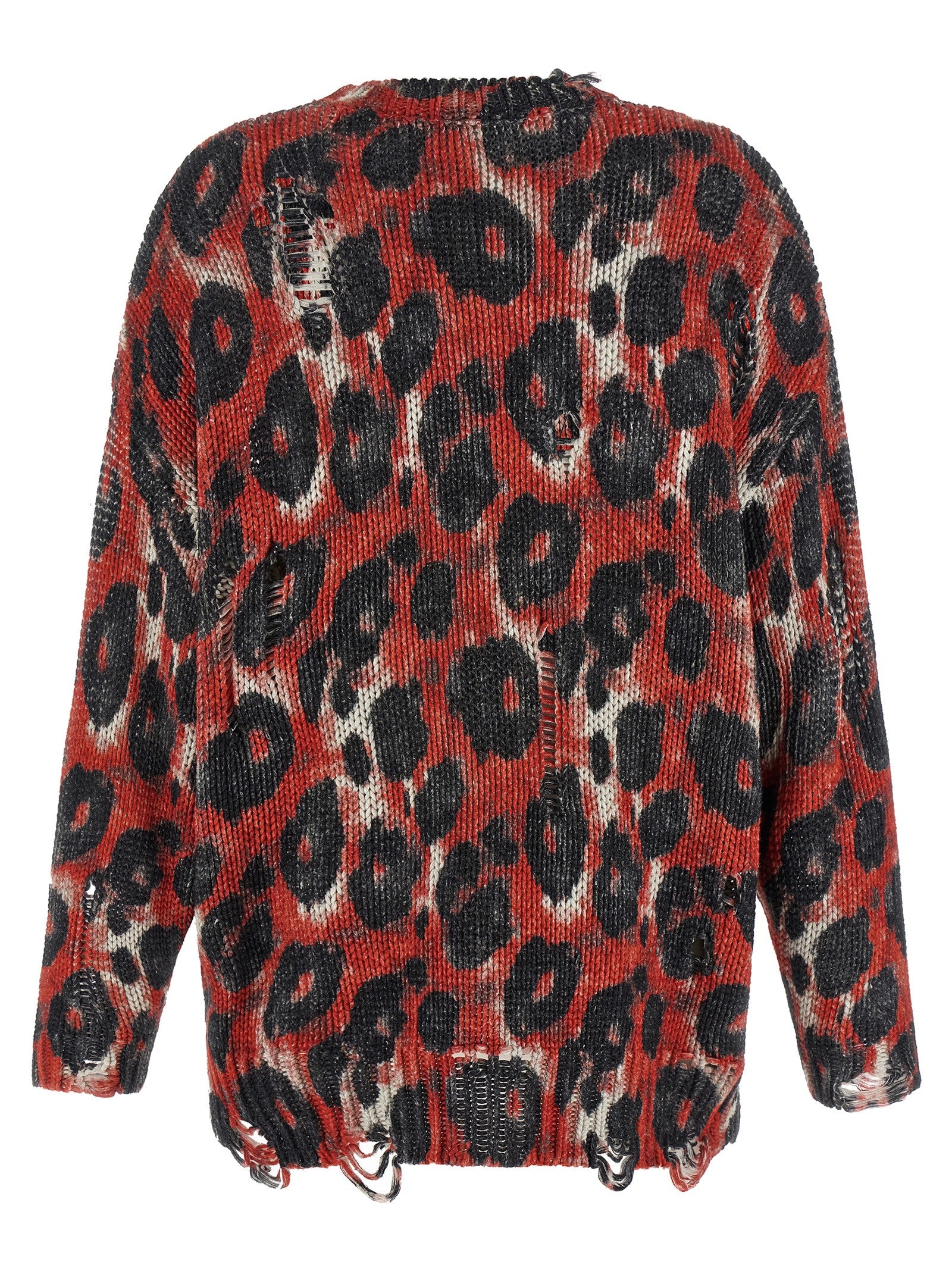 R13 Mehrfarbige Baumwollstrickjacke
