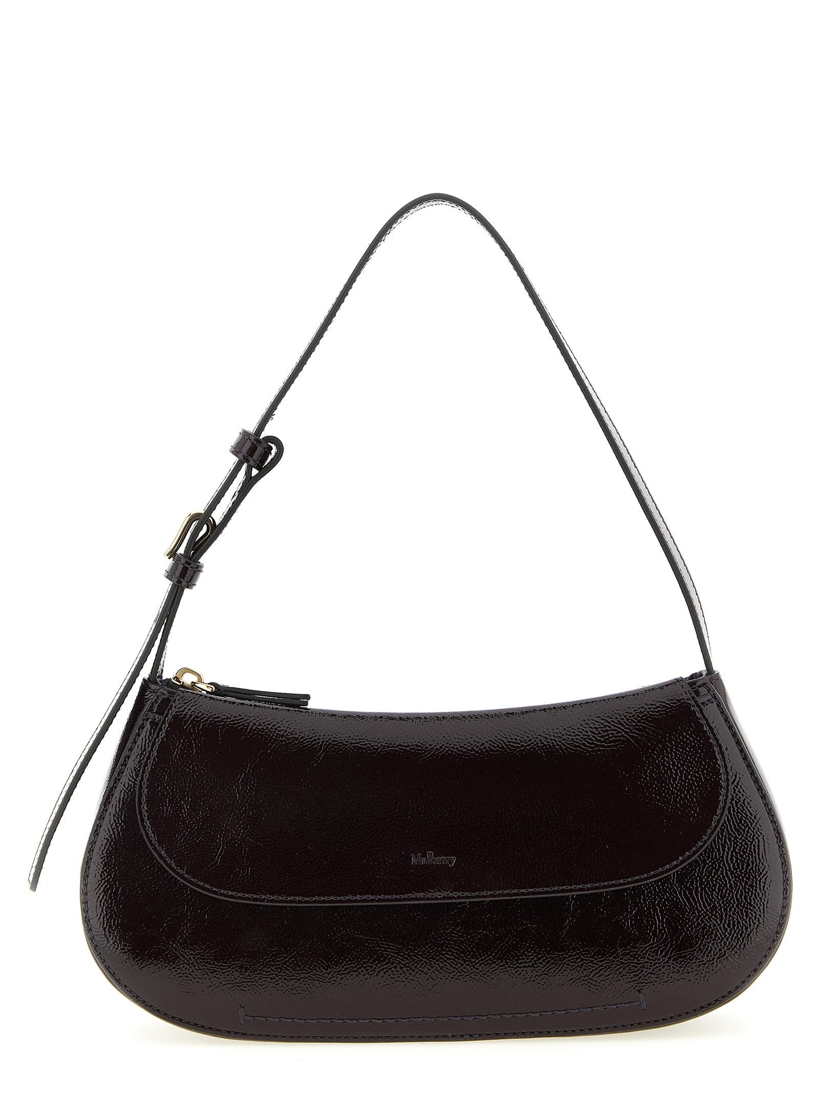 Mulberry Schultertasche aus violettem Kalbsleder