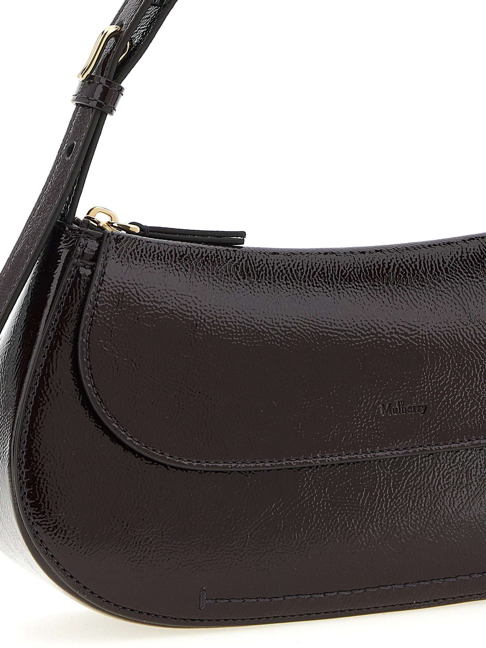 Mulberry Schultertasche aus violettem Kalbsleder