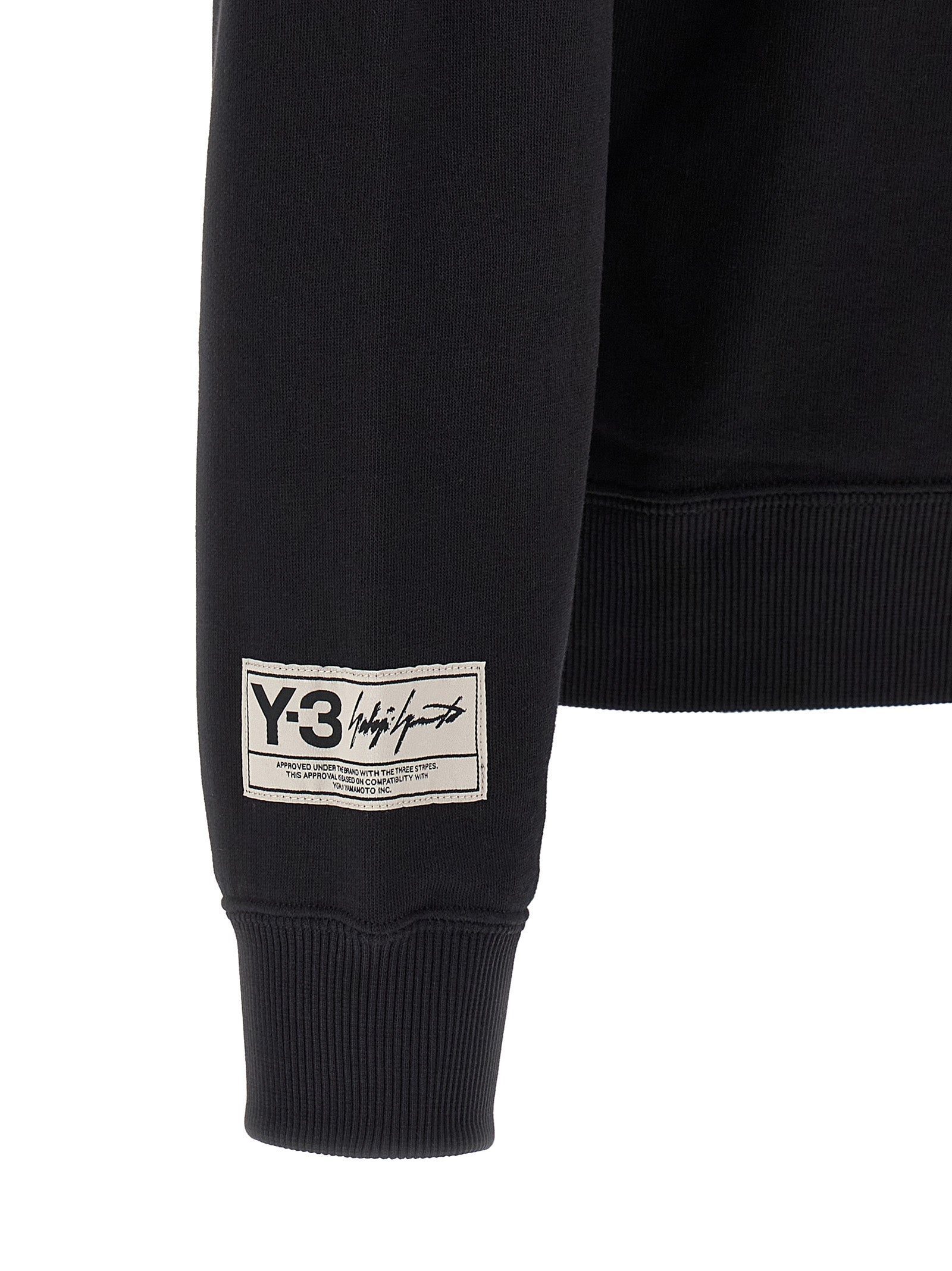 Y-3 Schwarzer Baumwoll-Sweatshirt