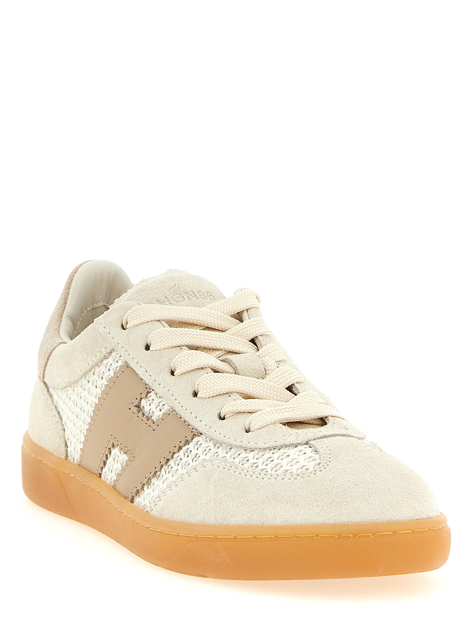 Hogan Beige Baumwoll Low-Top-Sneaker