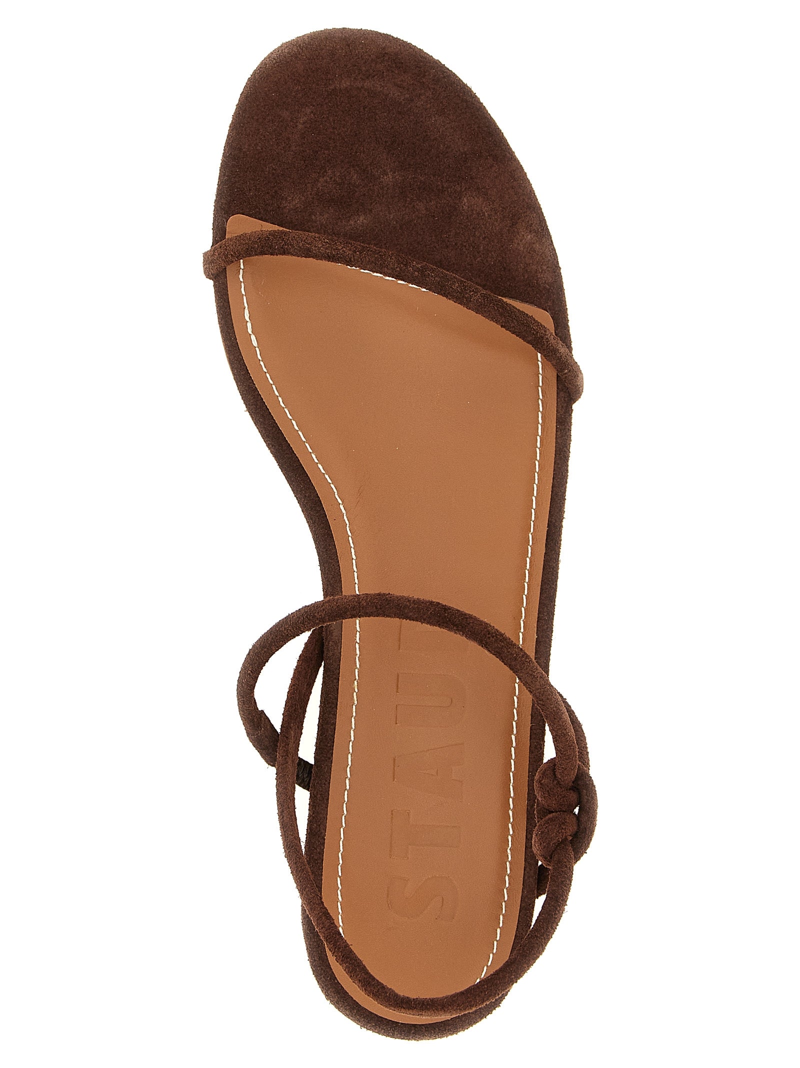 Staud Braune Sandalen aus Rindsleder