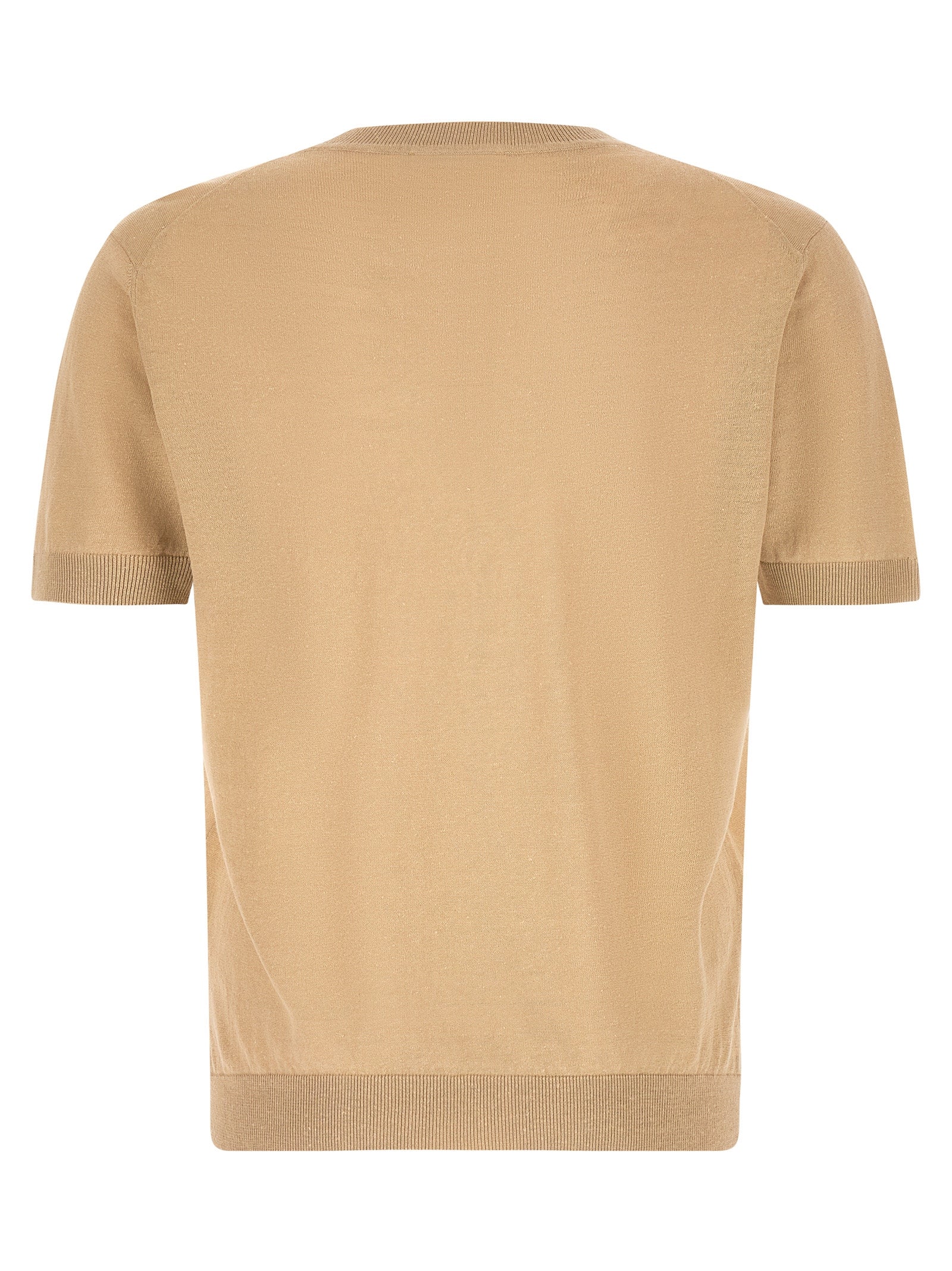 ZANONE Beige Leinenstrickjacke